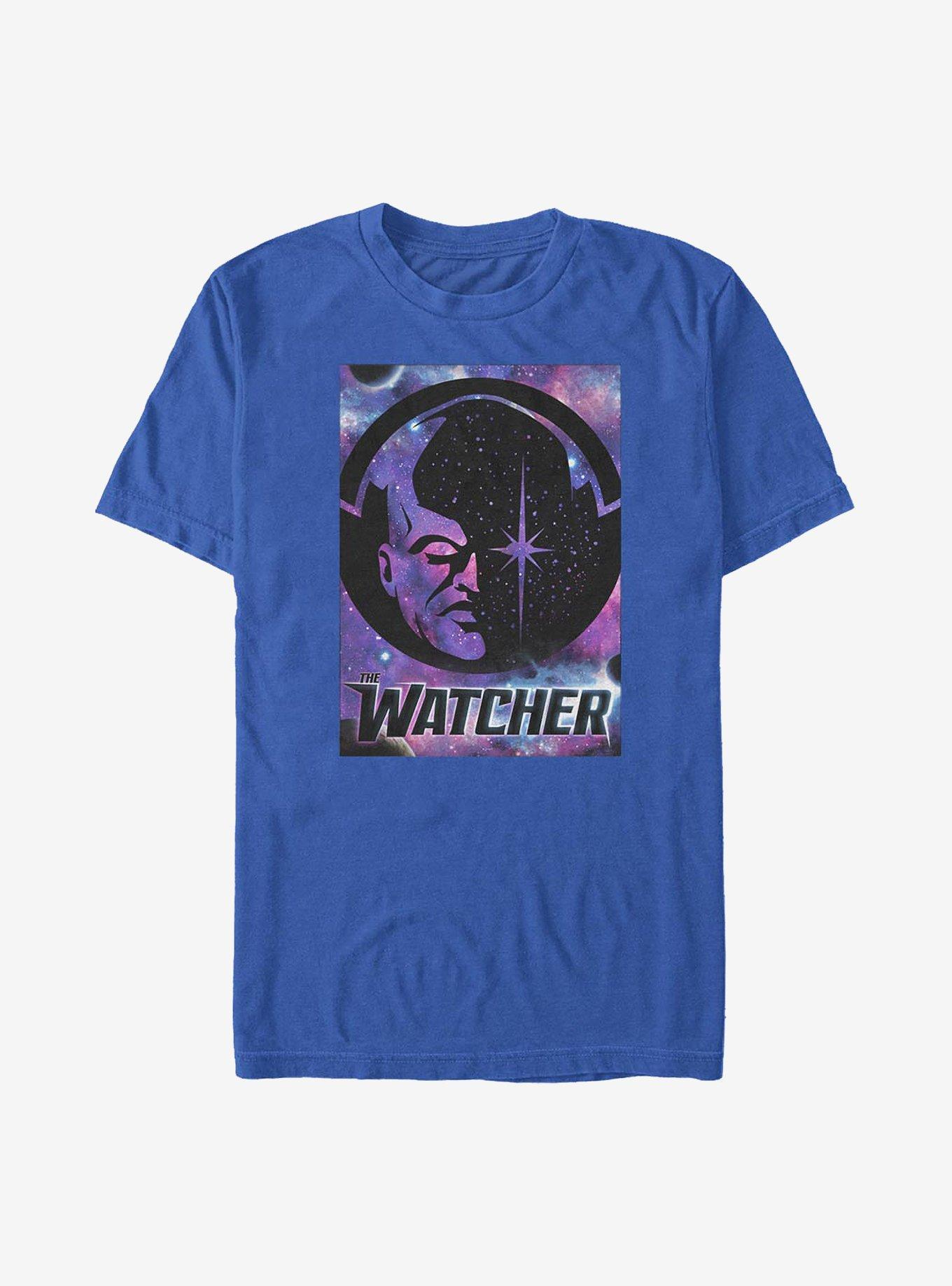 Marvel What If...? The Watcher Poster T-Shirt, ROYAL, hi-res