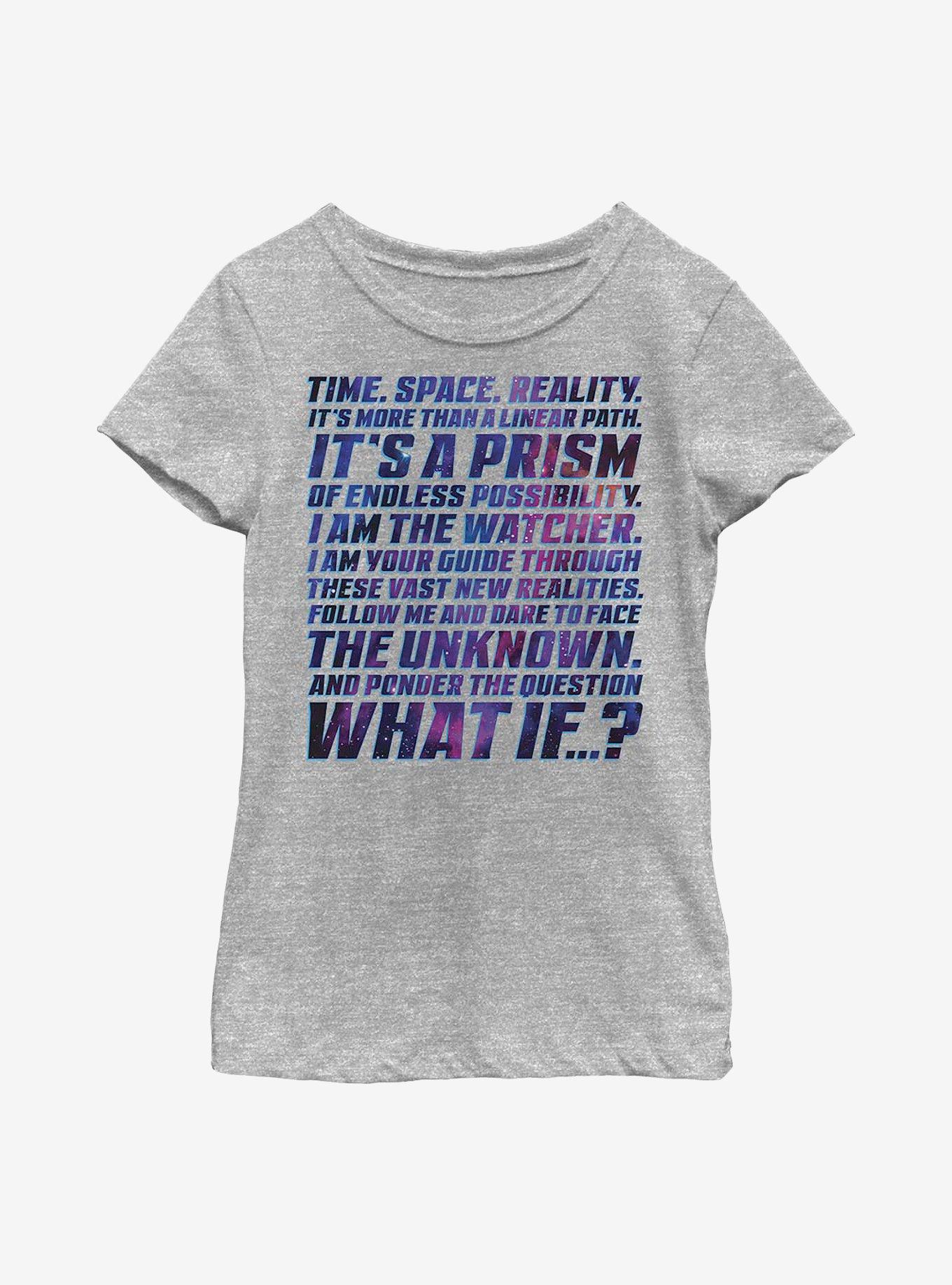 Marvel What If...? Space Prism Youth Girls T-Shirt, ATH HTR, hi-res