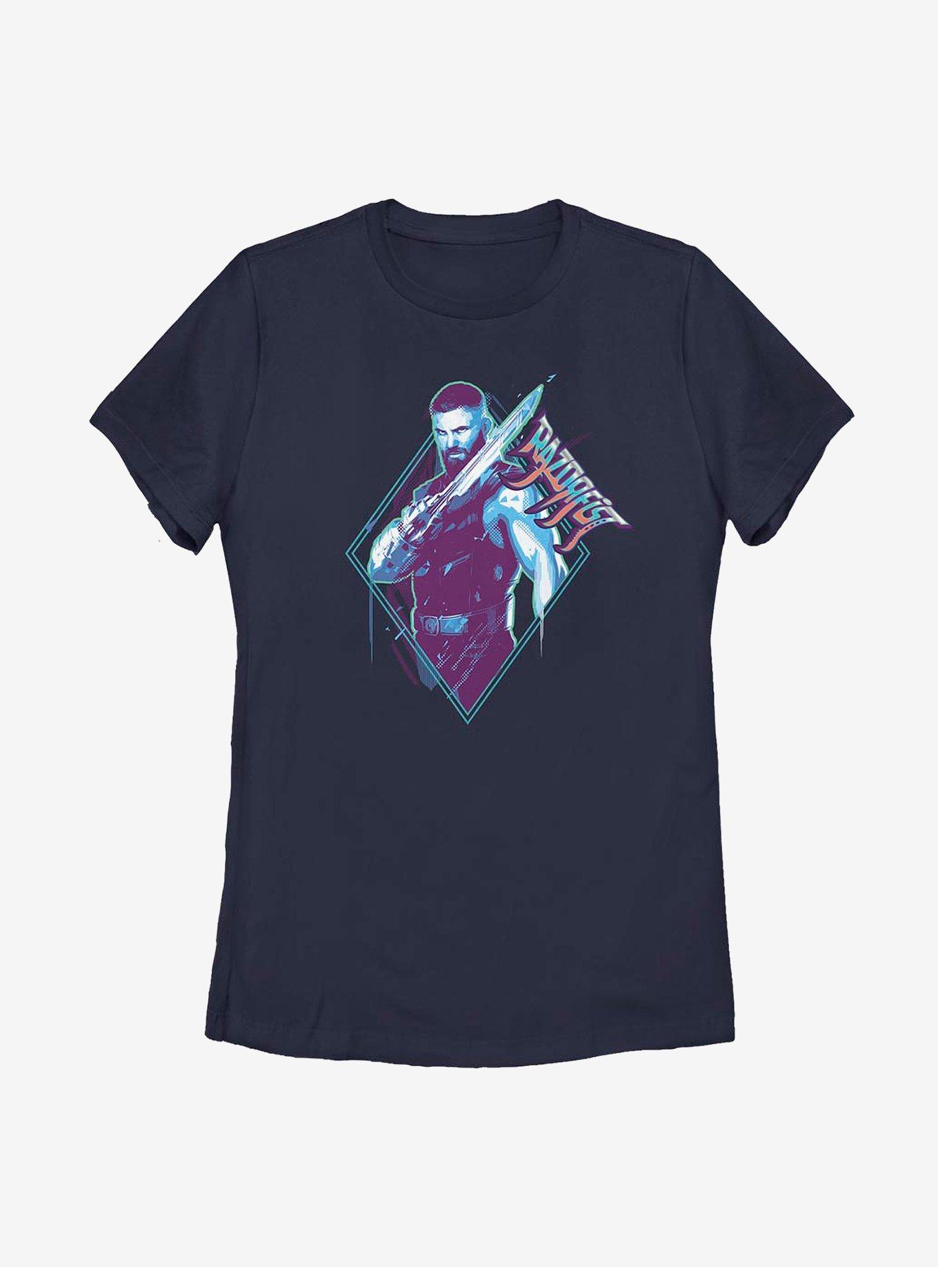 Marvel Shang-Chi And The Legend Of The Ten Rings Razorfist Badge Womens T-Shirt, NAVY, hi-res
