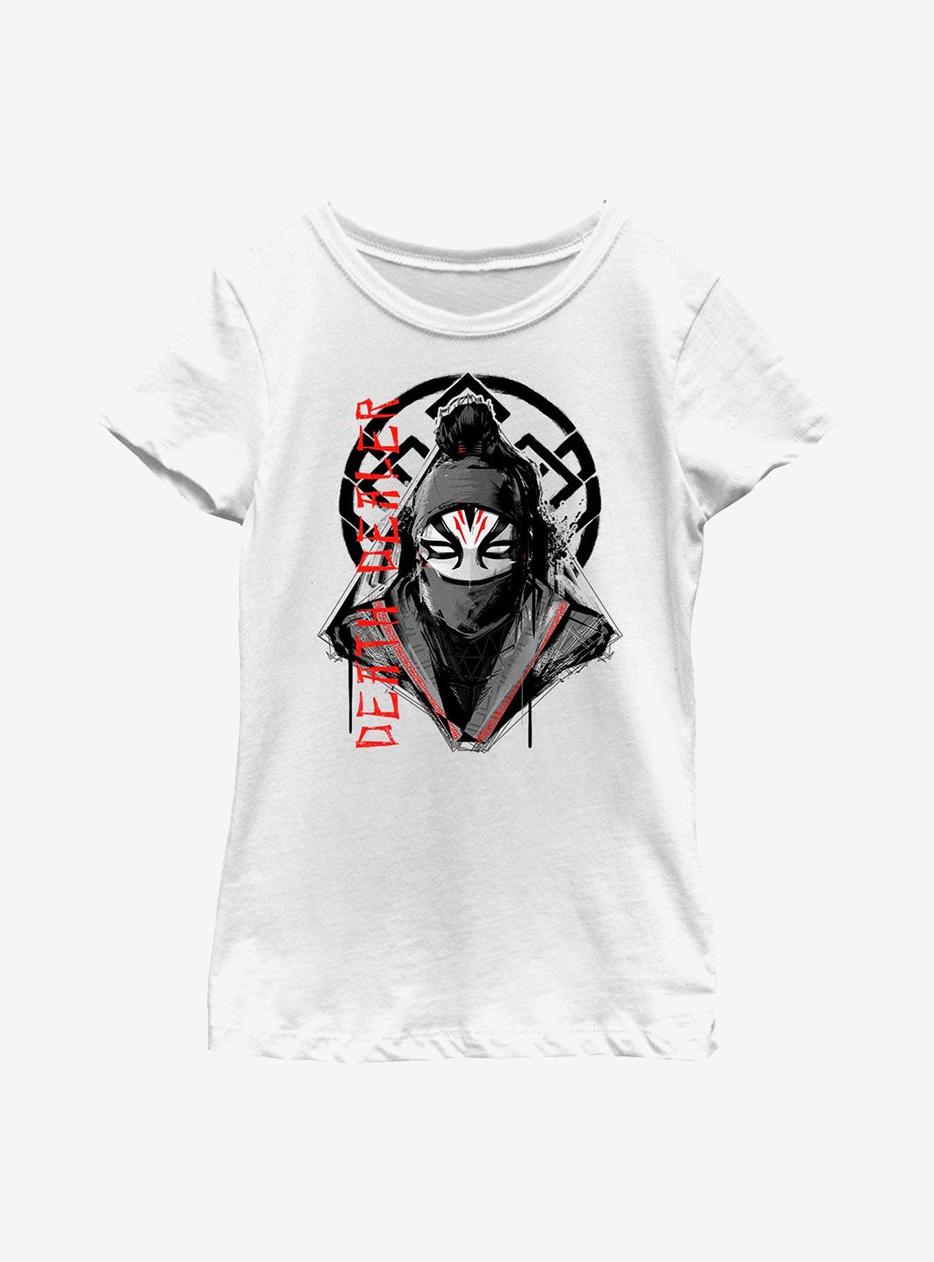 Marvel Shang-Chi And The Legend Of The Ten Rings Death Dealer Youth Girls T-Shirt, WHITE, hi-res view 1