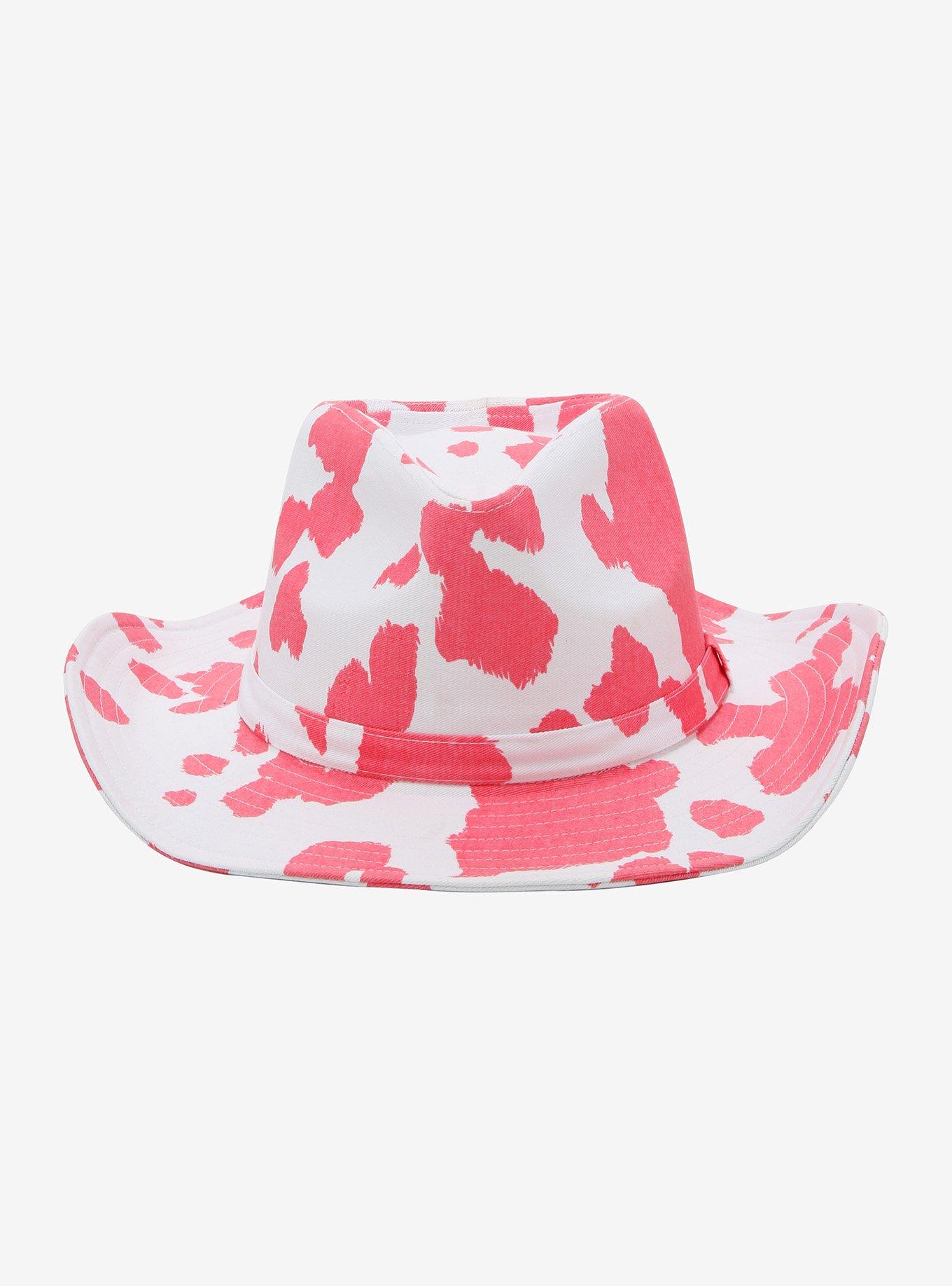 Pink Cow Print Cowboy Hat, , hi-res