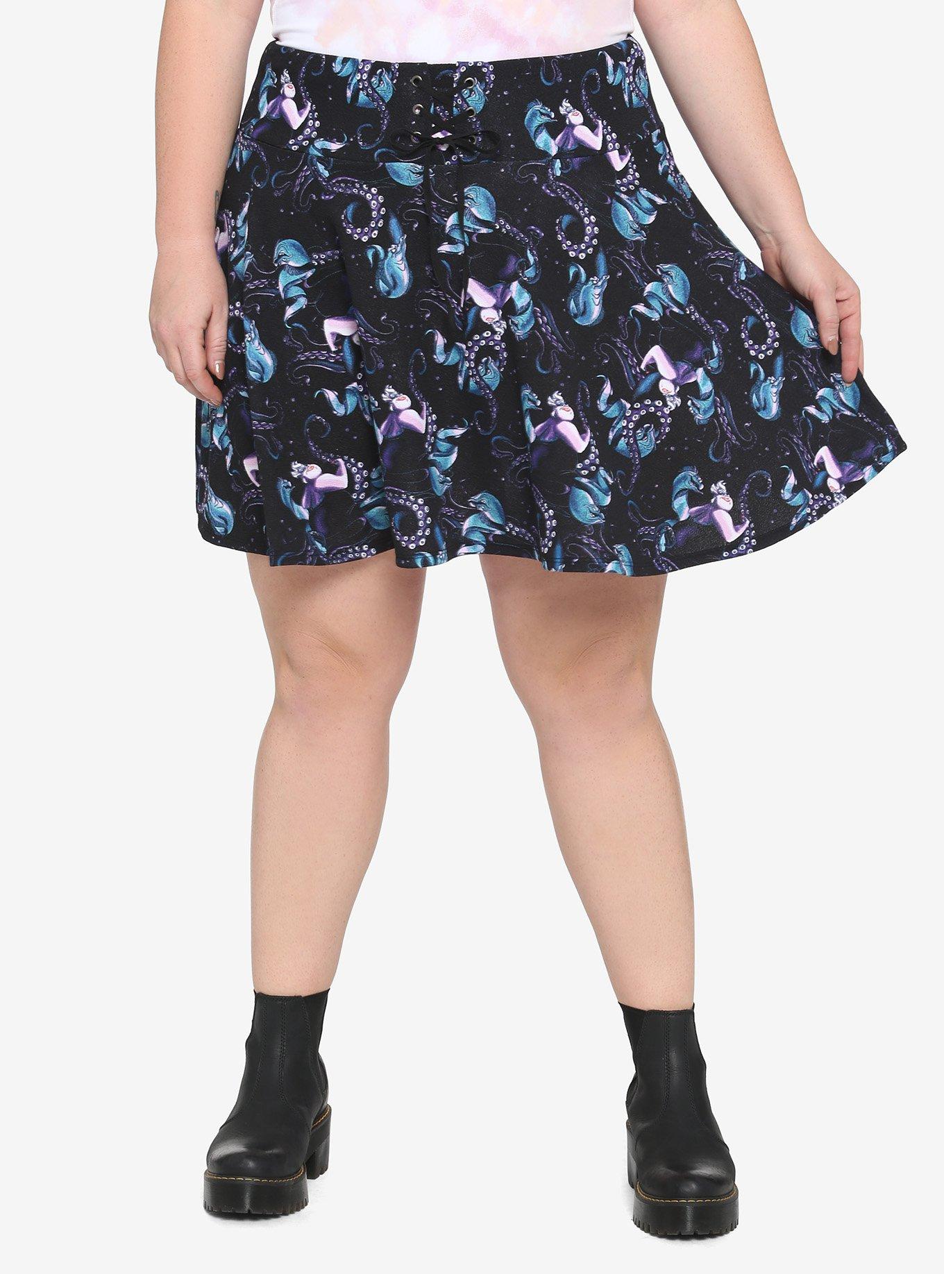 Disney Villains Ursula Lace-Up Skirt Plus Size, MULTI, hi-res