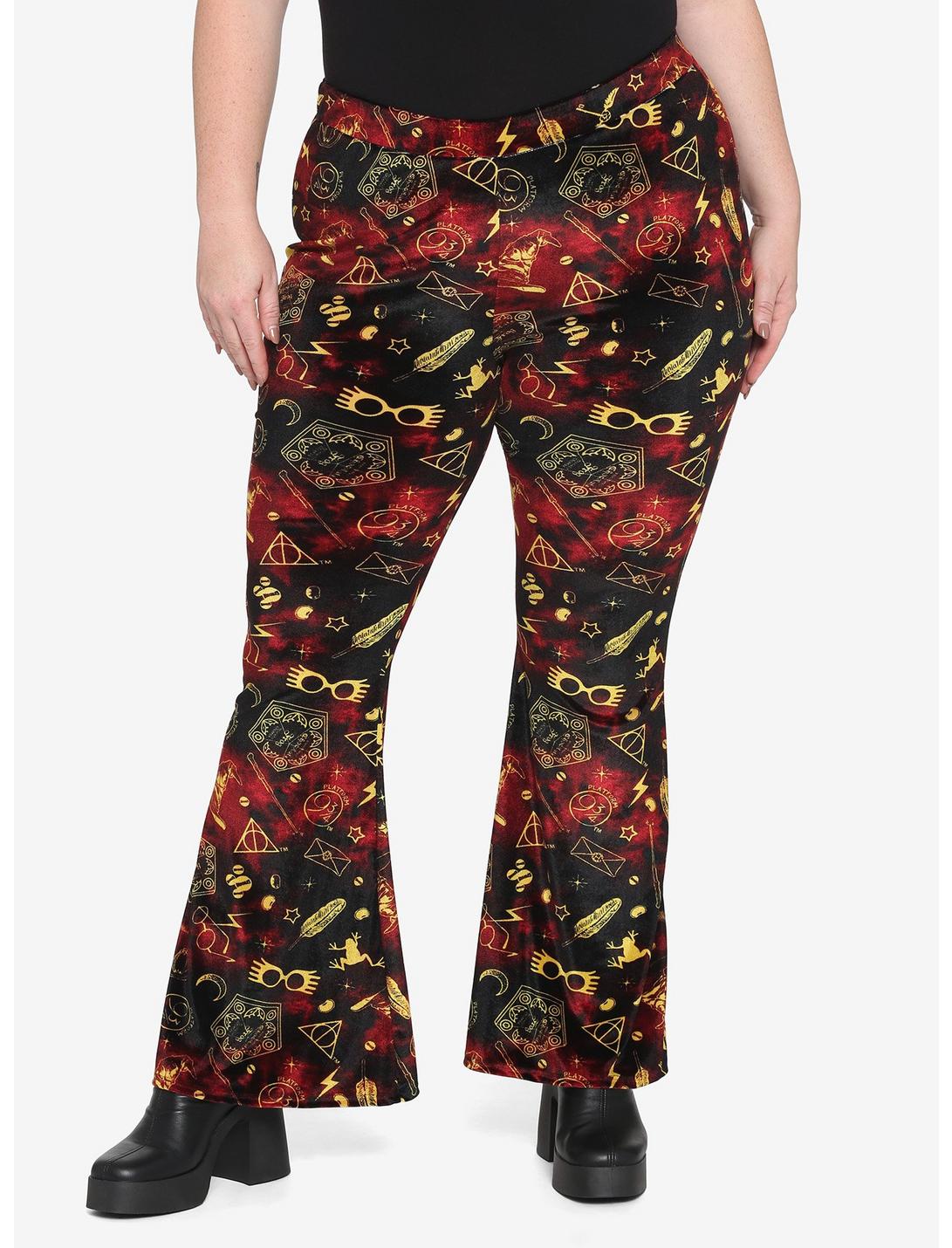 Harry Potter Holiday Bell Bottoms Plus Size, GOLD, hi-res