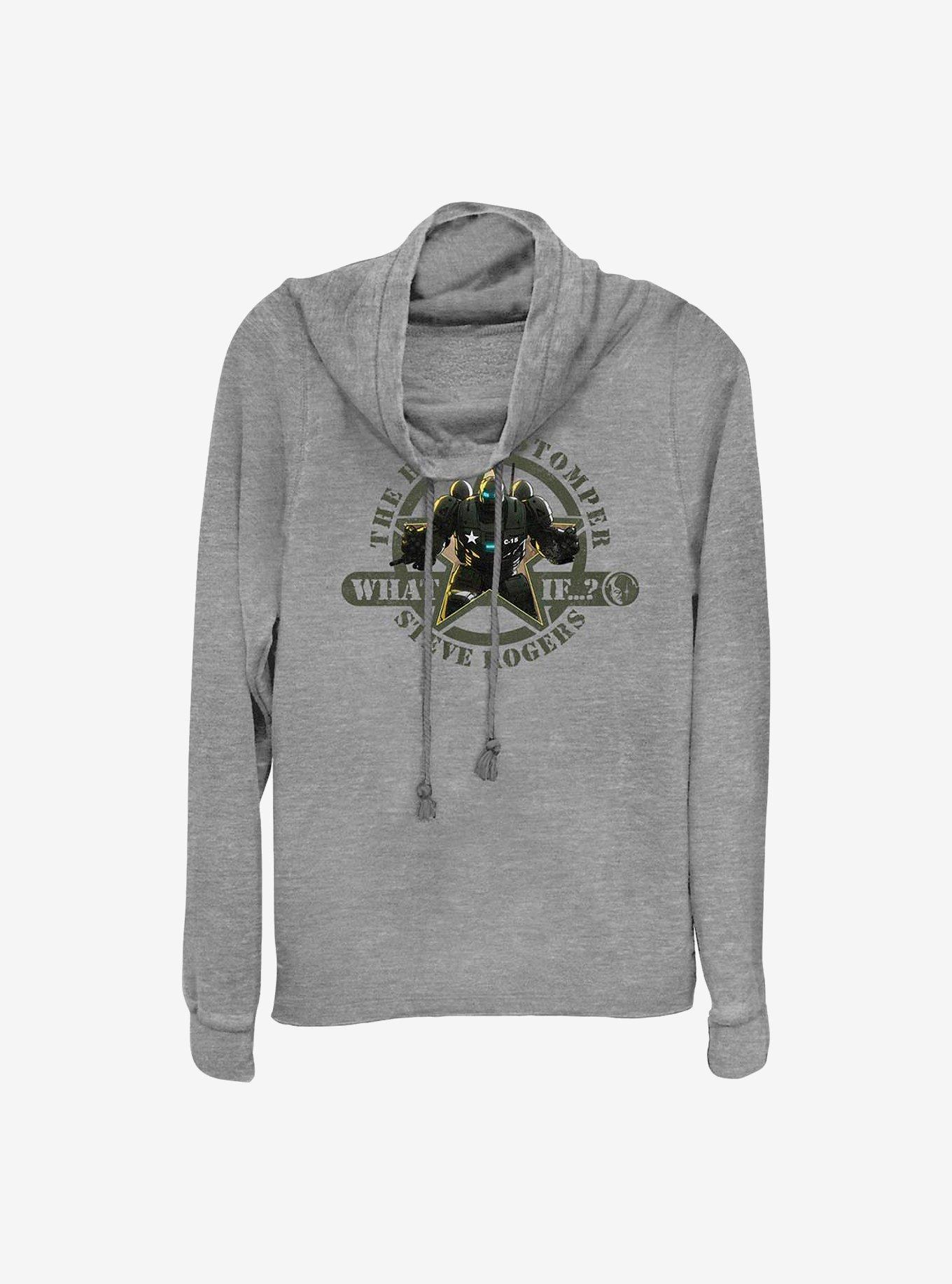 Marvel What If...? The Hydra Stomper Steve Rogers Cowlneck Long-Sleeve Girls Top, , hi-res