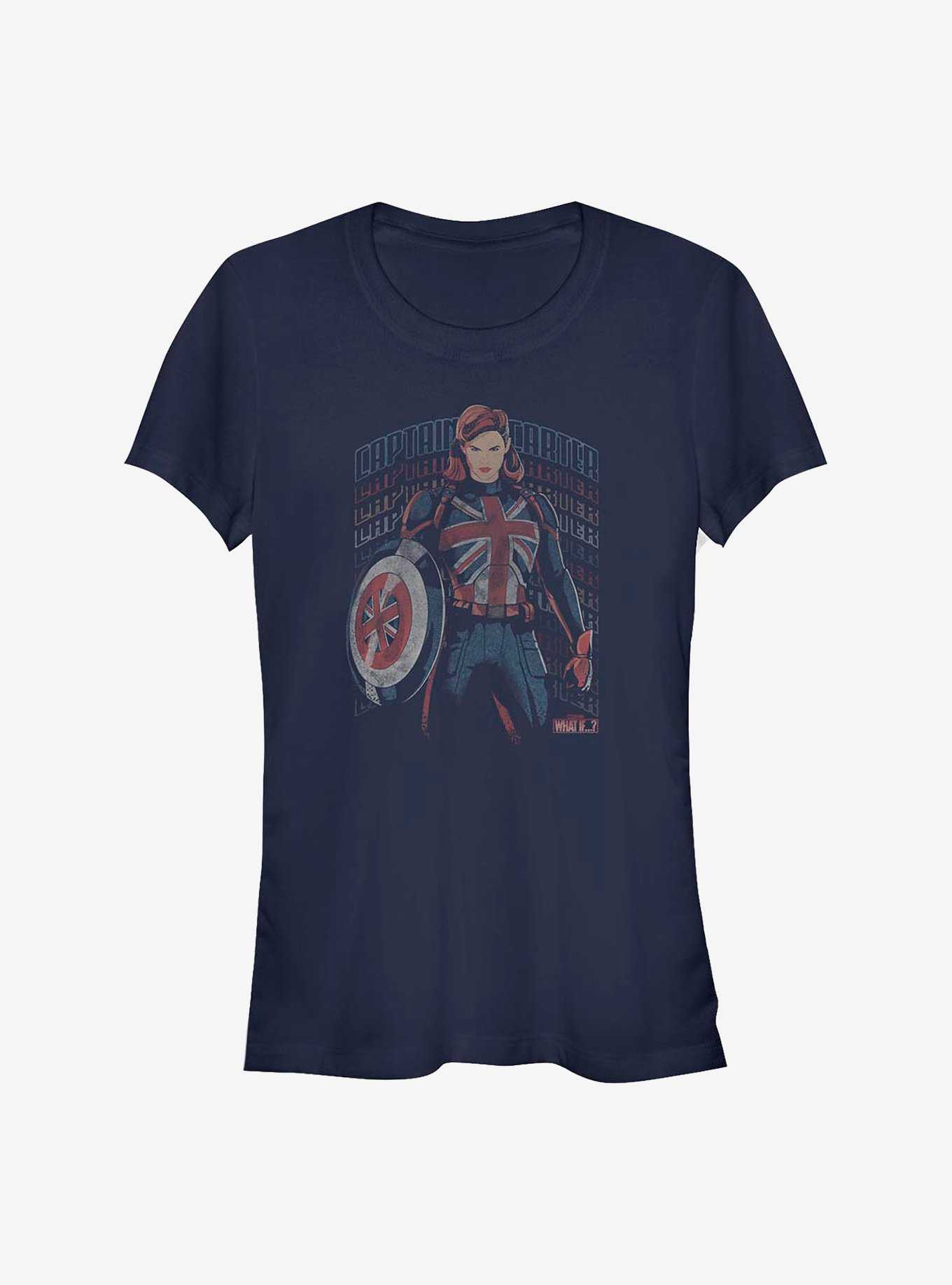 Marvel What If...? The Hydra Stomper Captain Carter Girls T-Shirt, , hi-res