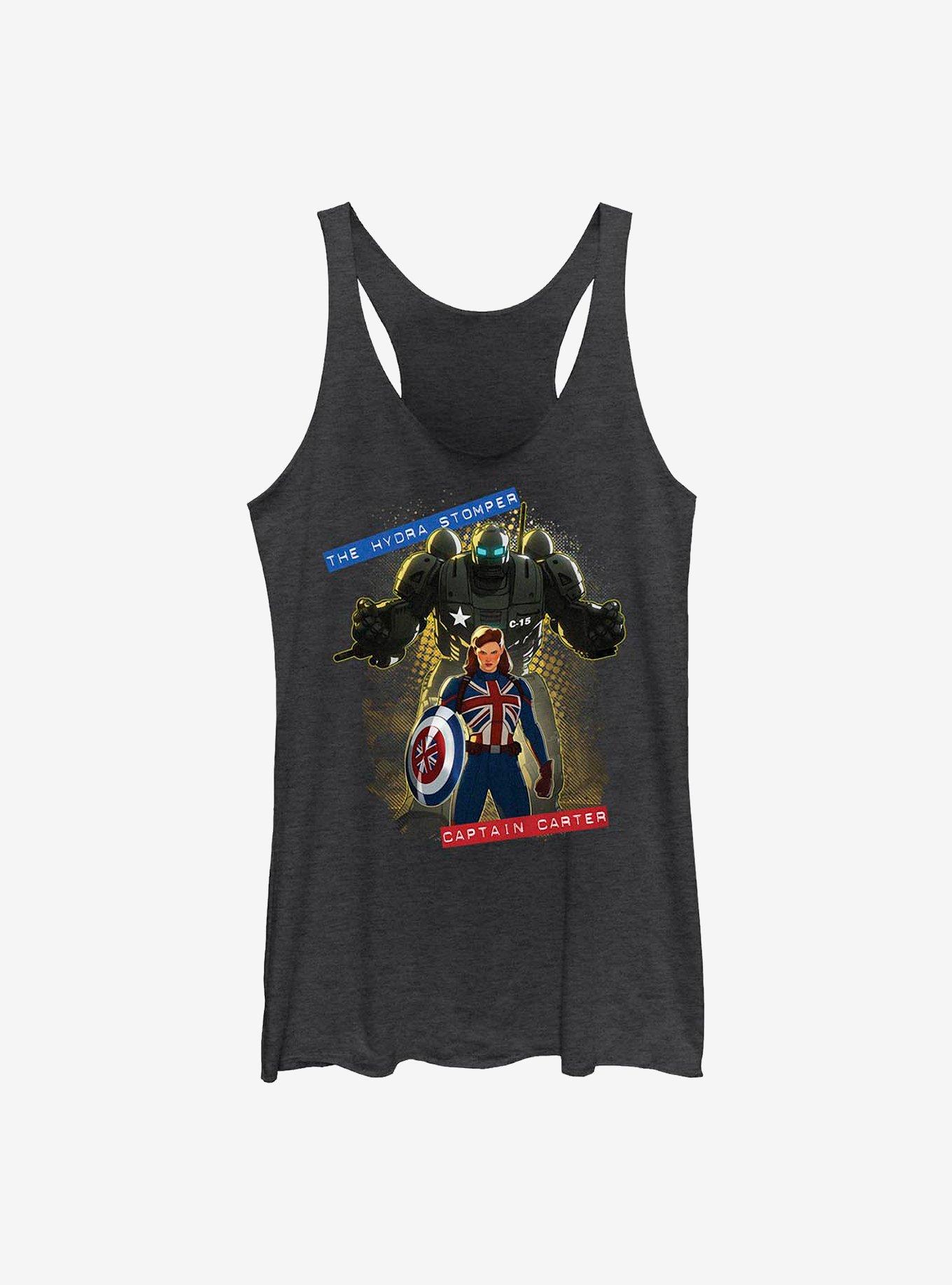 Marvel What If...? The Hydra Stomper Girls Tank, BLK HTR, hi-res