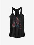 Marvel What If...? The Hydra Stomper Captain Carter Girls Tank, BLACK, hi-res