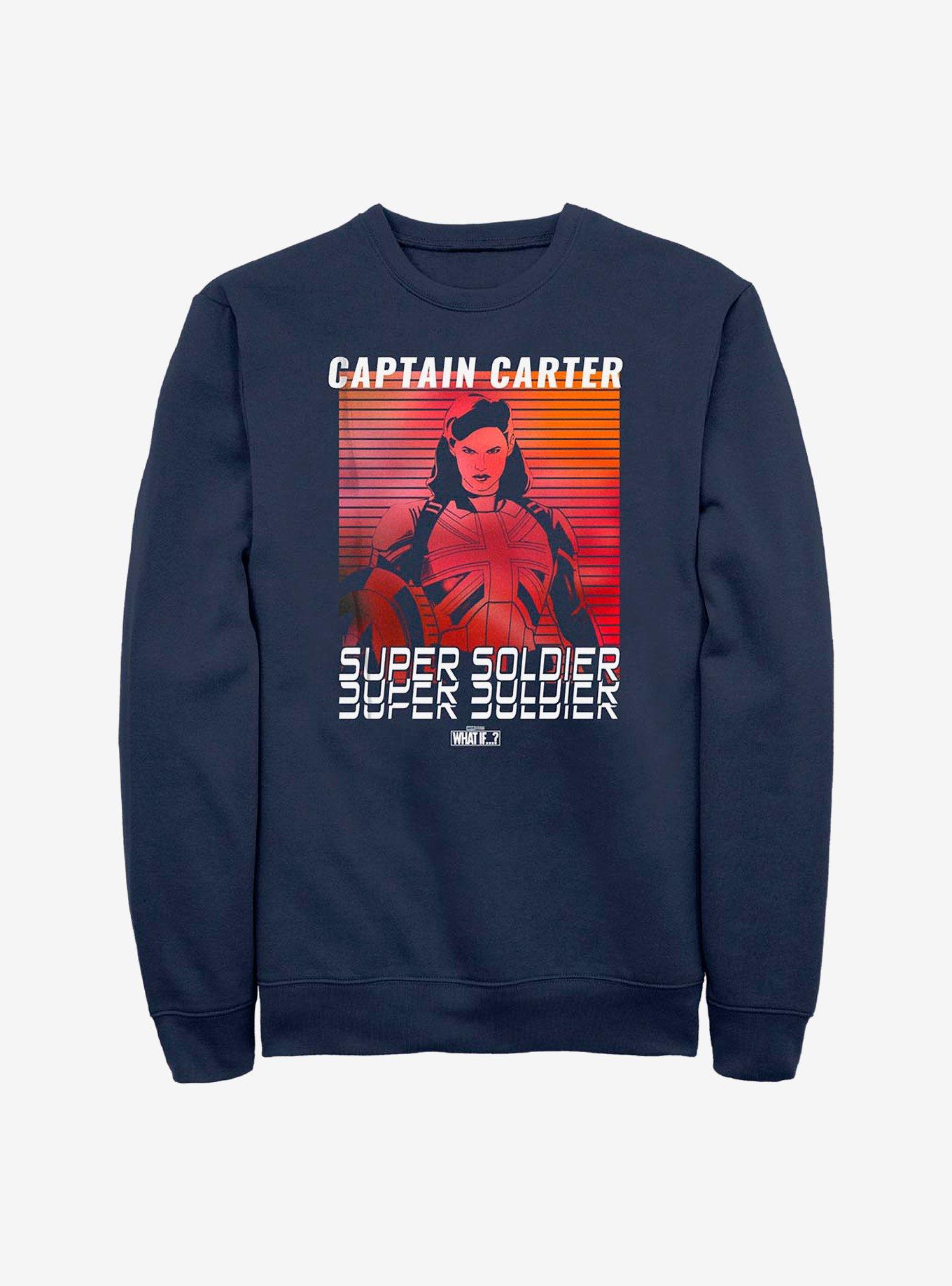 Marvel What If...? Captain Carter Super Soldier Crew Sweatshirt