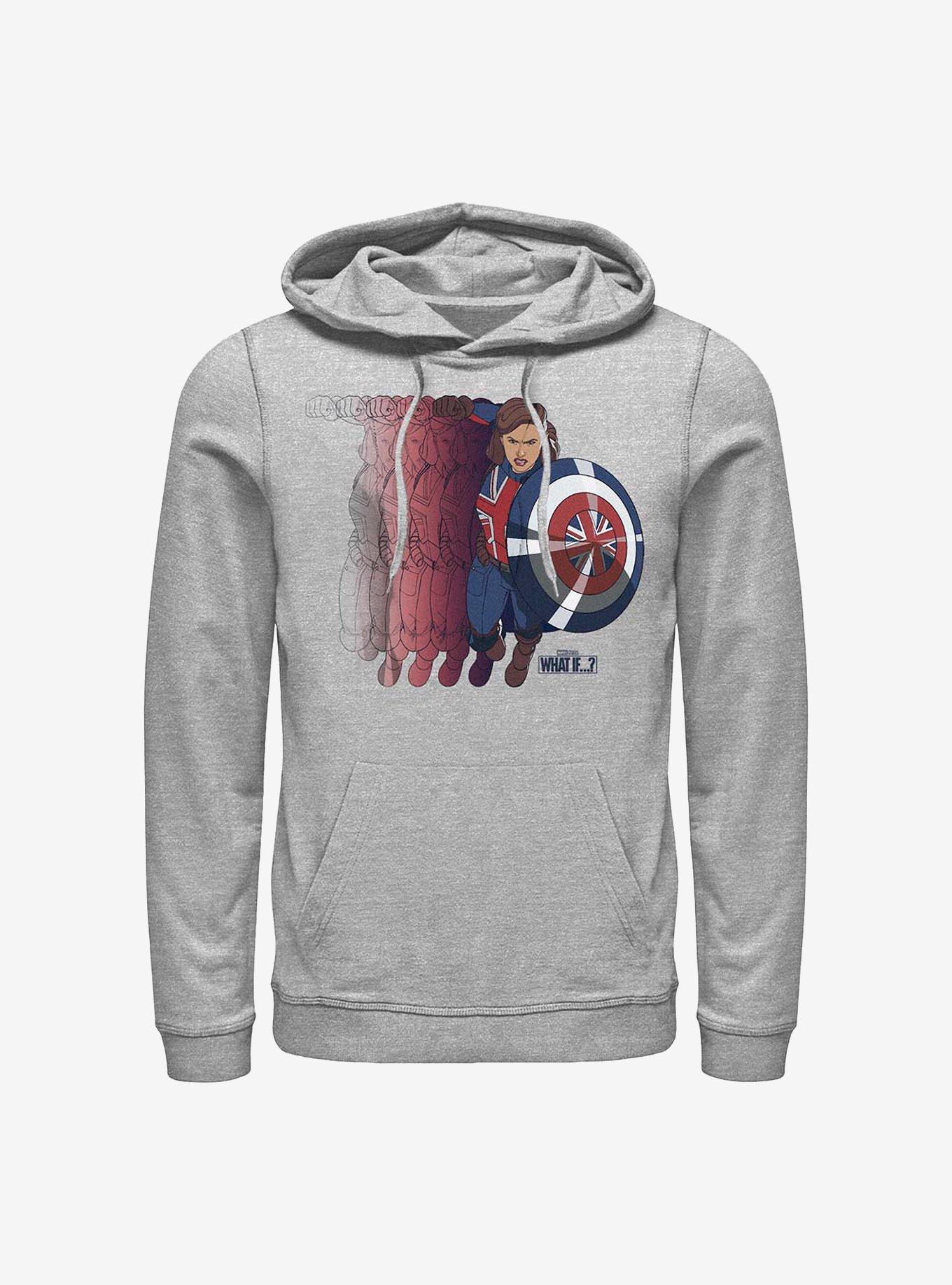 Marvel What If...? Captain Carter Shield Hoodie