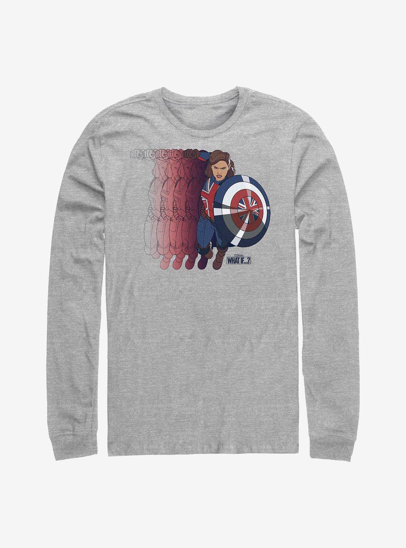 Marvel What If...? Captain Carter Shield Long-Sleeve T-Shirt, , hi-res
