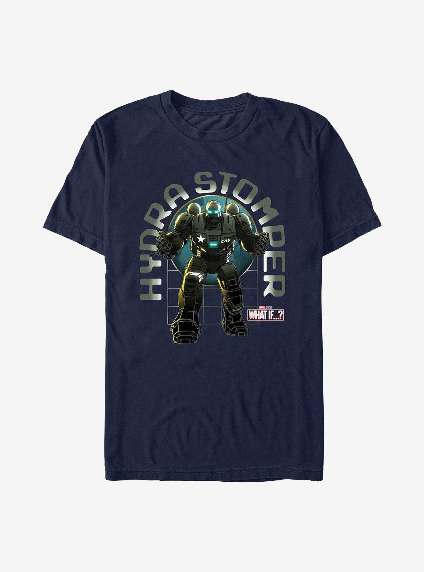 Marvel What If...? Hydra Captain Carter Pose Long-Sleeve T-Shirt, NAVY, hi-res