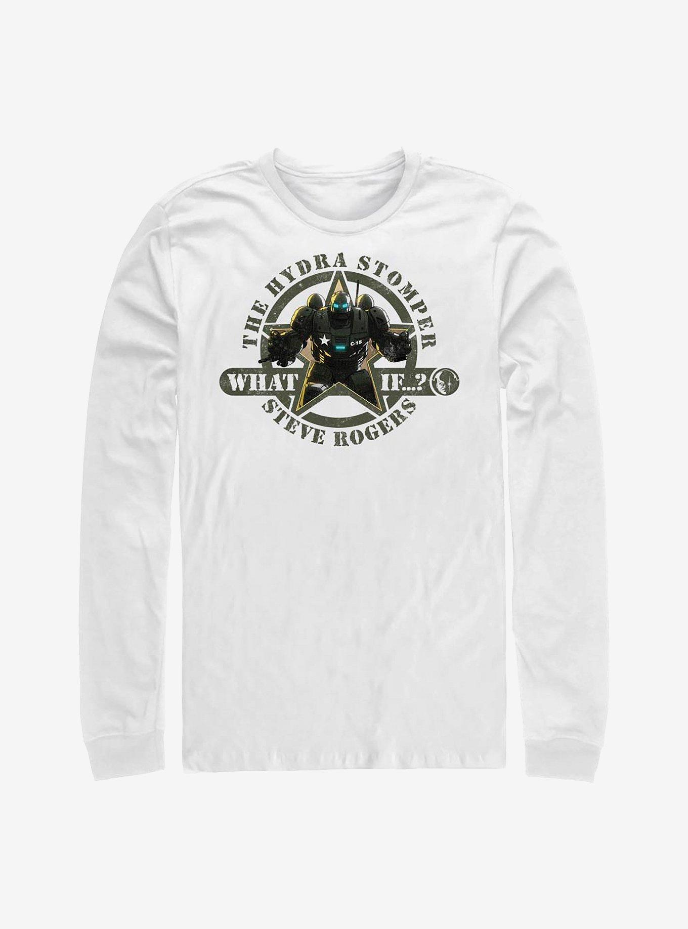 Marvel What If...? The Hydra Stomper Steve Rogers Long-Sleeve T-Shirt, WHITE, hi-res