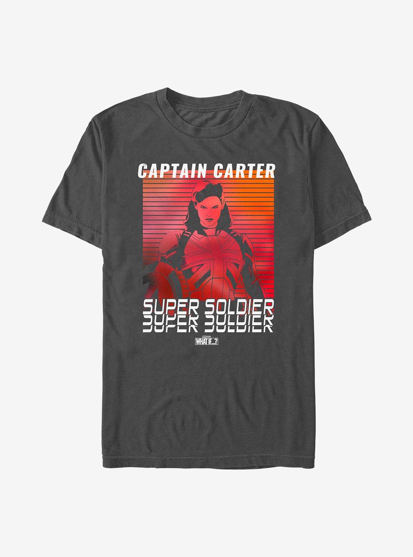 Marvel What If...? Captain Carter Super Soldier T-Shirt, CHARCOAL, hi-res