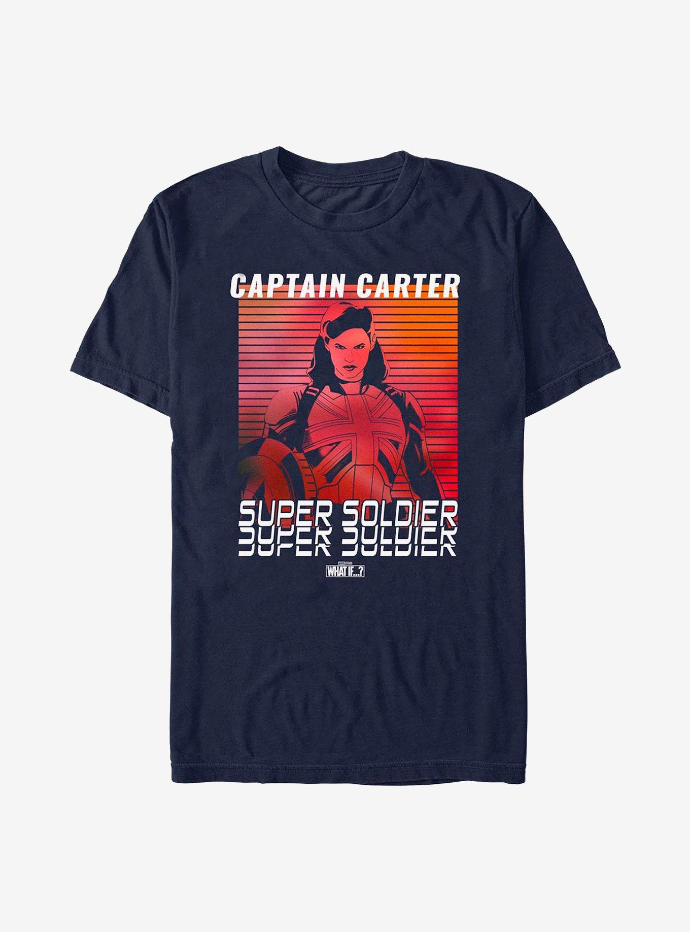 Marvel What If...? Captain Carter Super Soldier T-Shirt, NAVY, hi-res