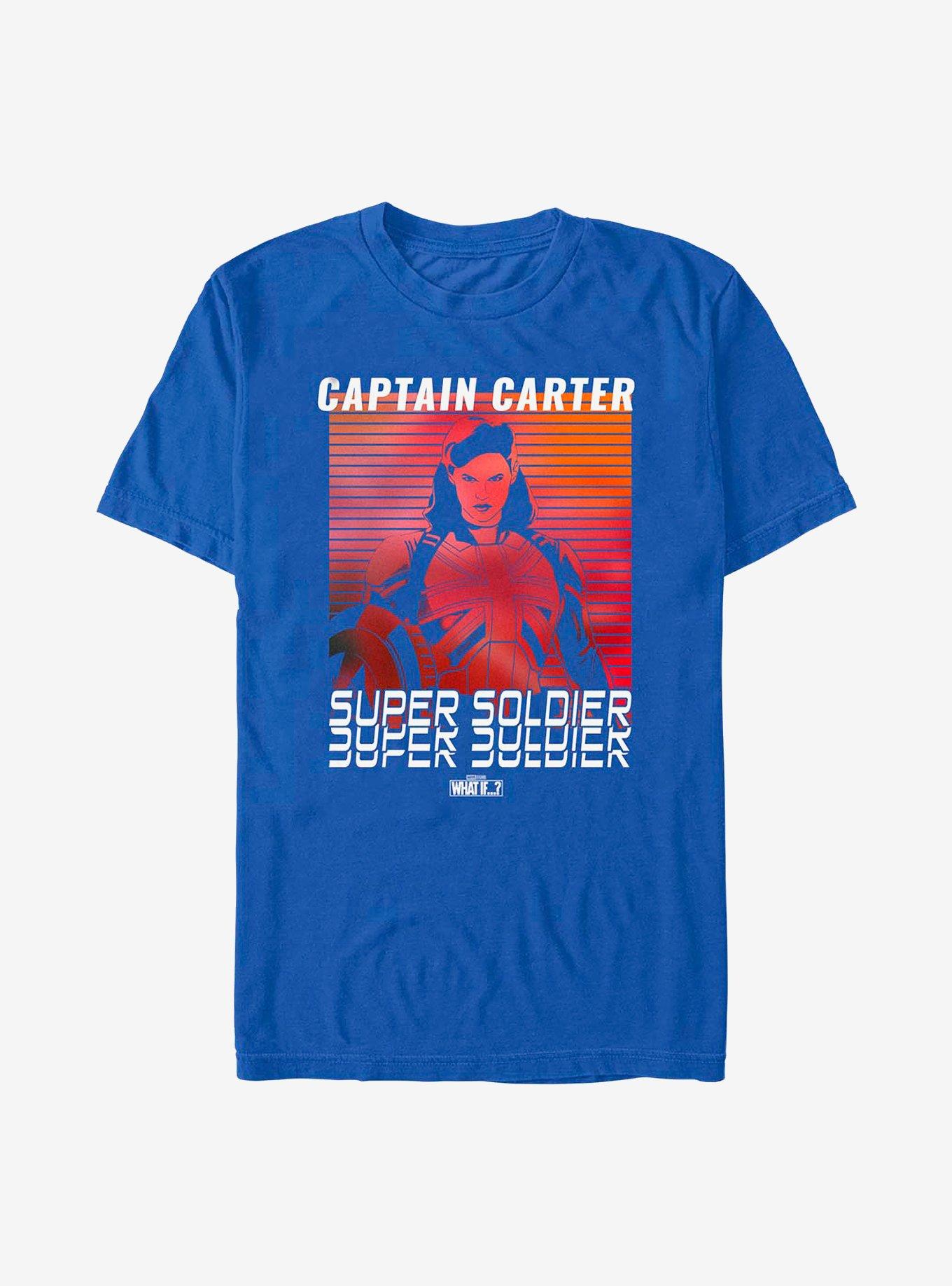 Marvel What If...? Captain Carter Super Soldier T-Shirt, ROYAL, hi-res