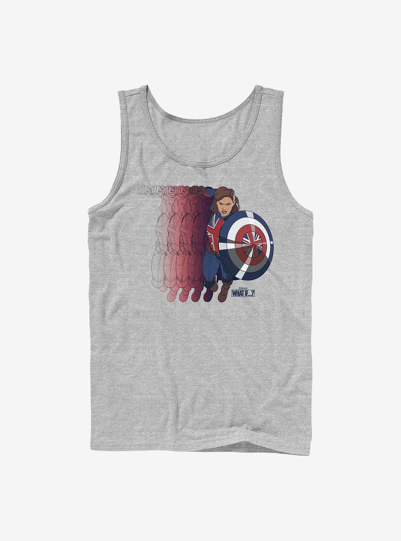 Marvel What If...? Captain Carter Shield Tank, ATH HTR, hi-res