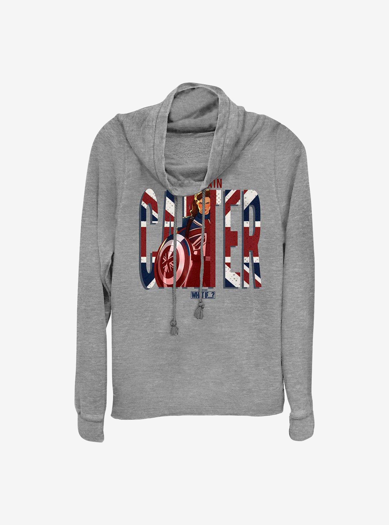 Marvel What If...? Big Carter Cowlneck Long-Sleeve Girls Top, , hi-res