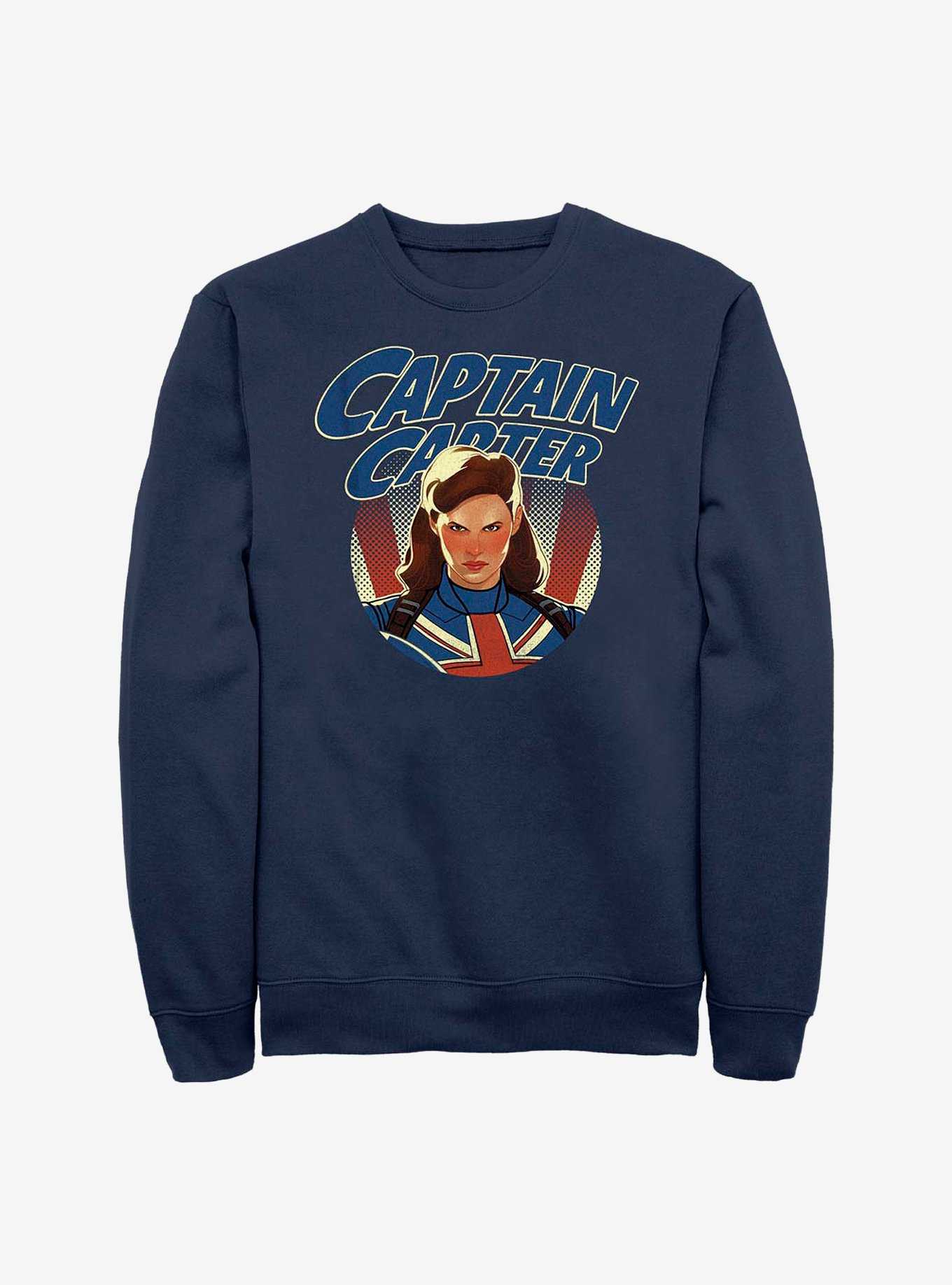 Marvel What If...? Captain Carter Fierce Crew Sweatshirt, , hi-res