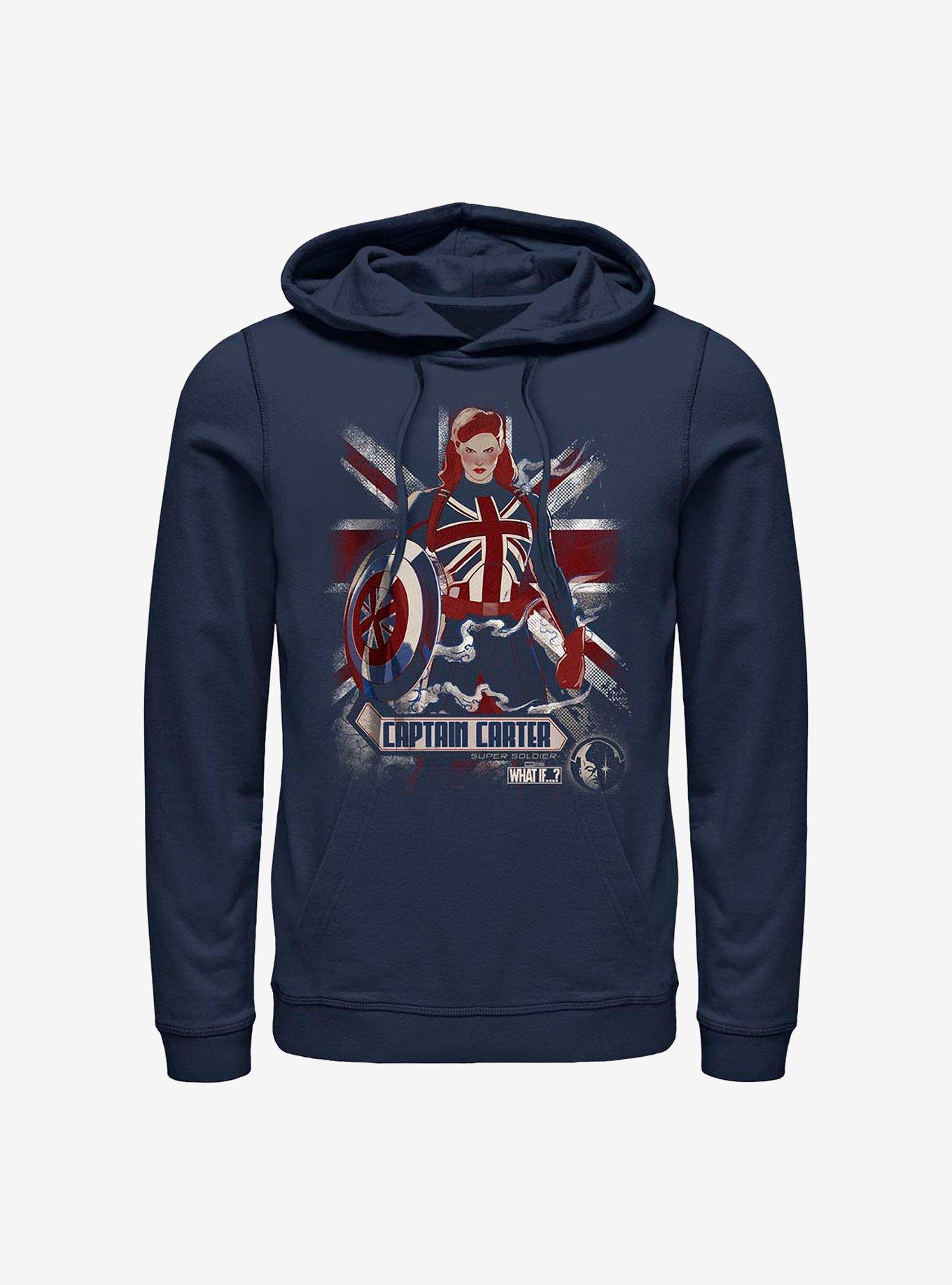 Marvel What If...? Captain Carter Flag Hoodie