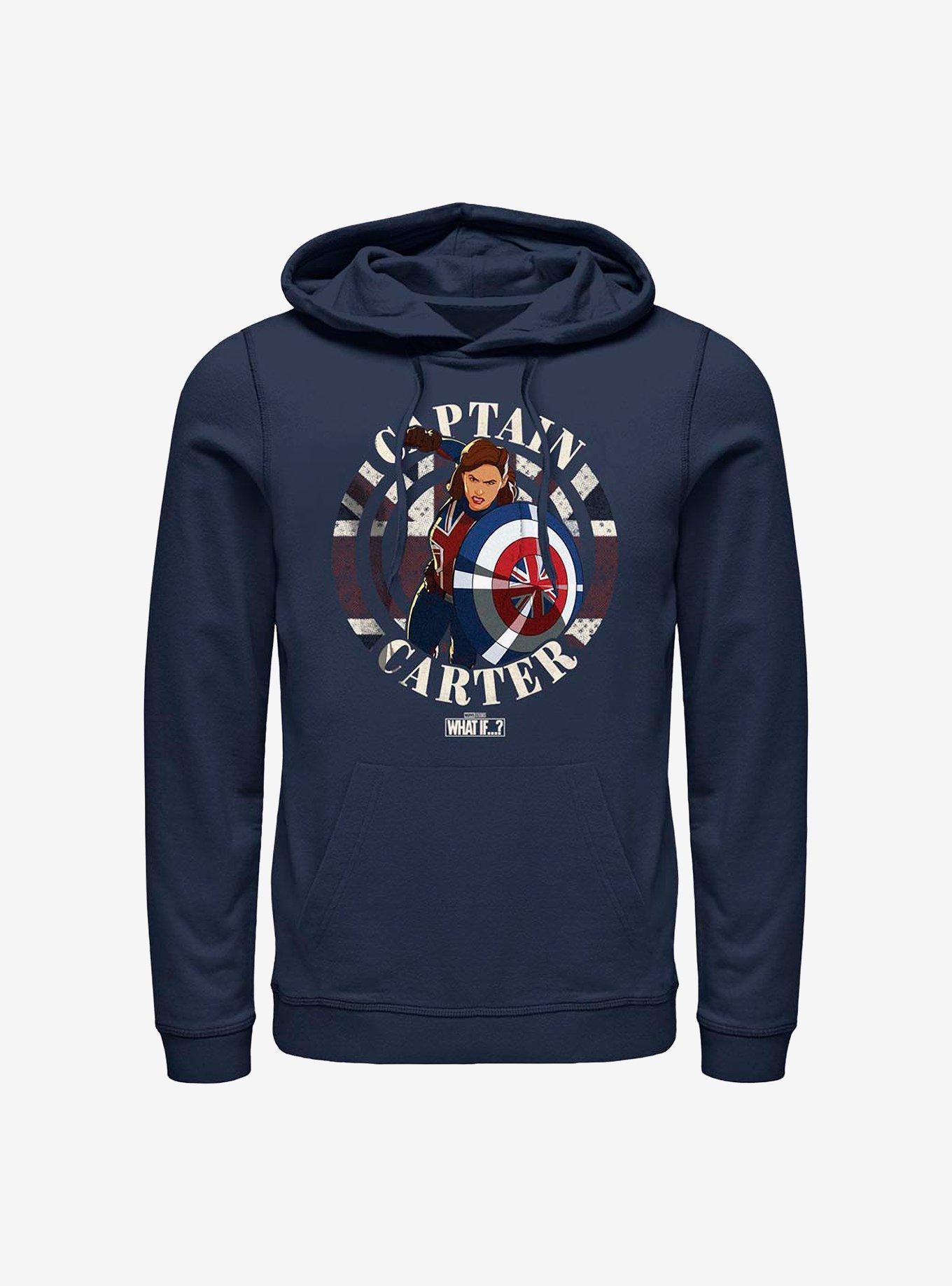 Marvel What If...? Carter Stamp Hoodie, NAVY, hi-res
