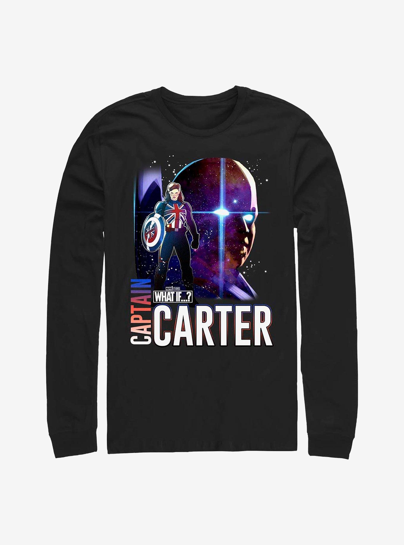 Marvel What If...? The Hydra Stomper Logo Long-Sleeve T-Shirt, BLACK, hi-res