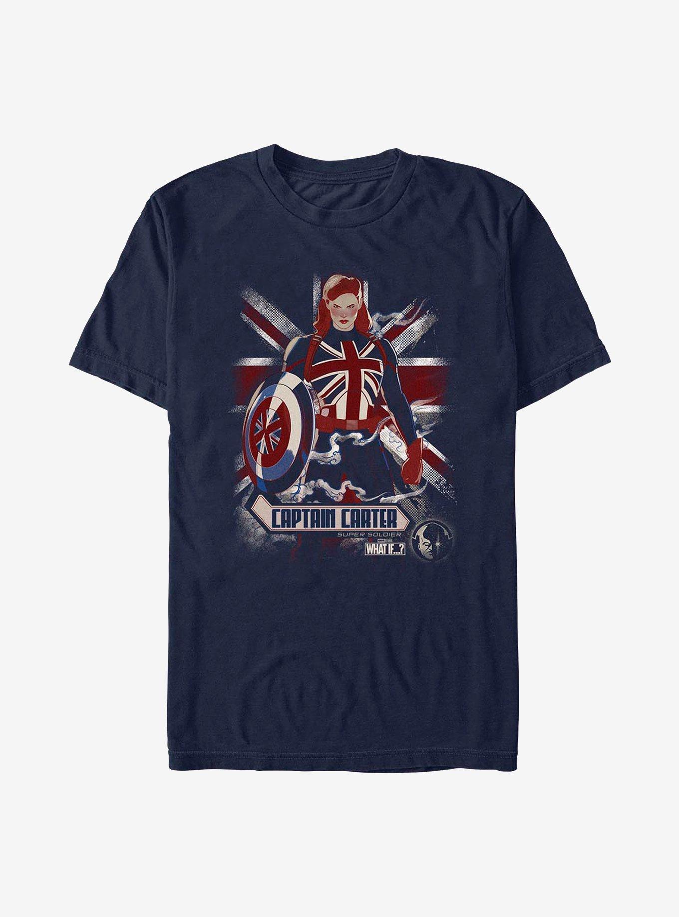 Marvel What If...? Captain Carter Flag T-Shirt