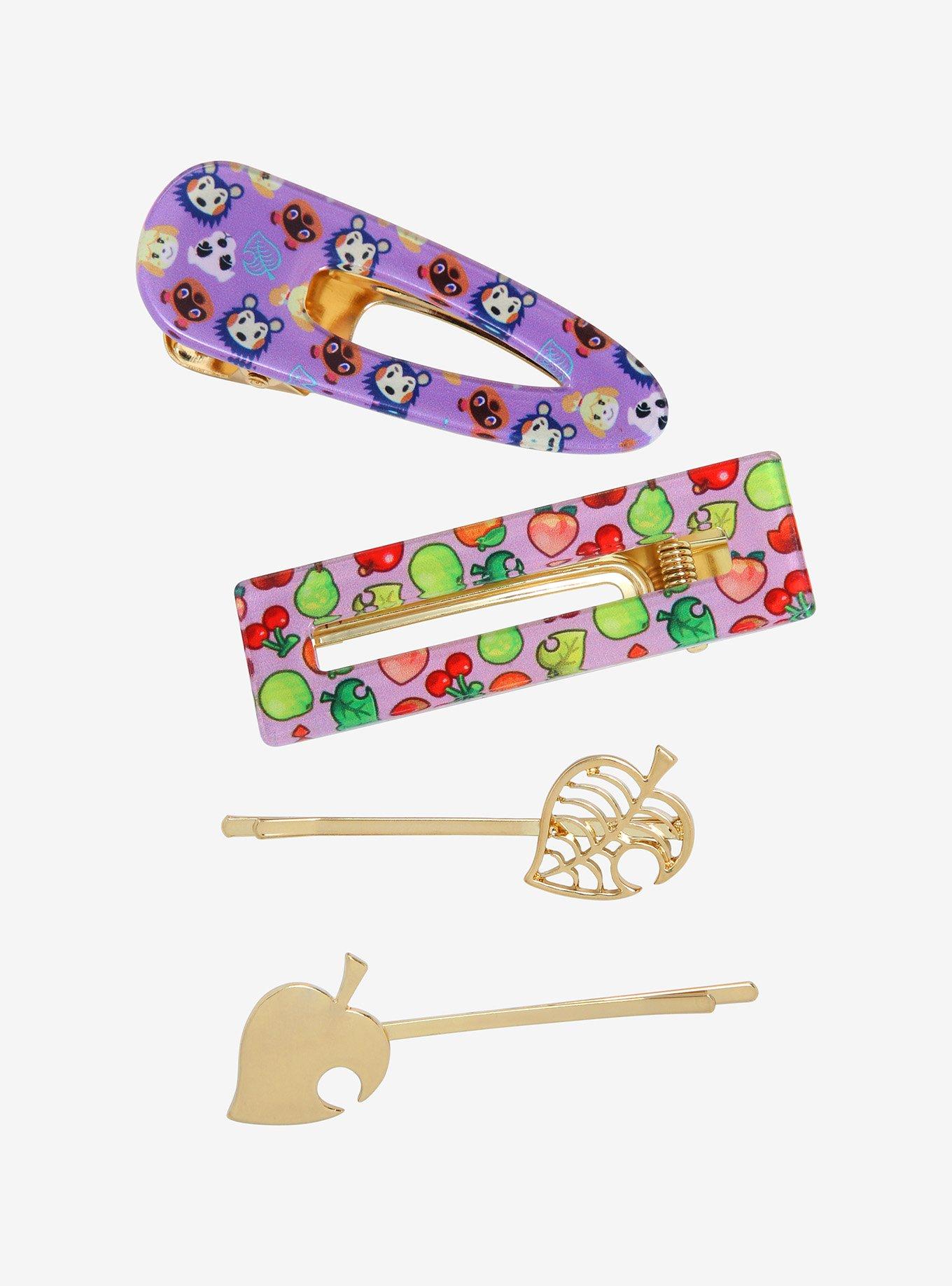 Nintendo Animal Crossing: New Horizons Allover Print Hair Clip Set, , hi-res