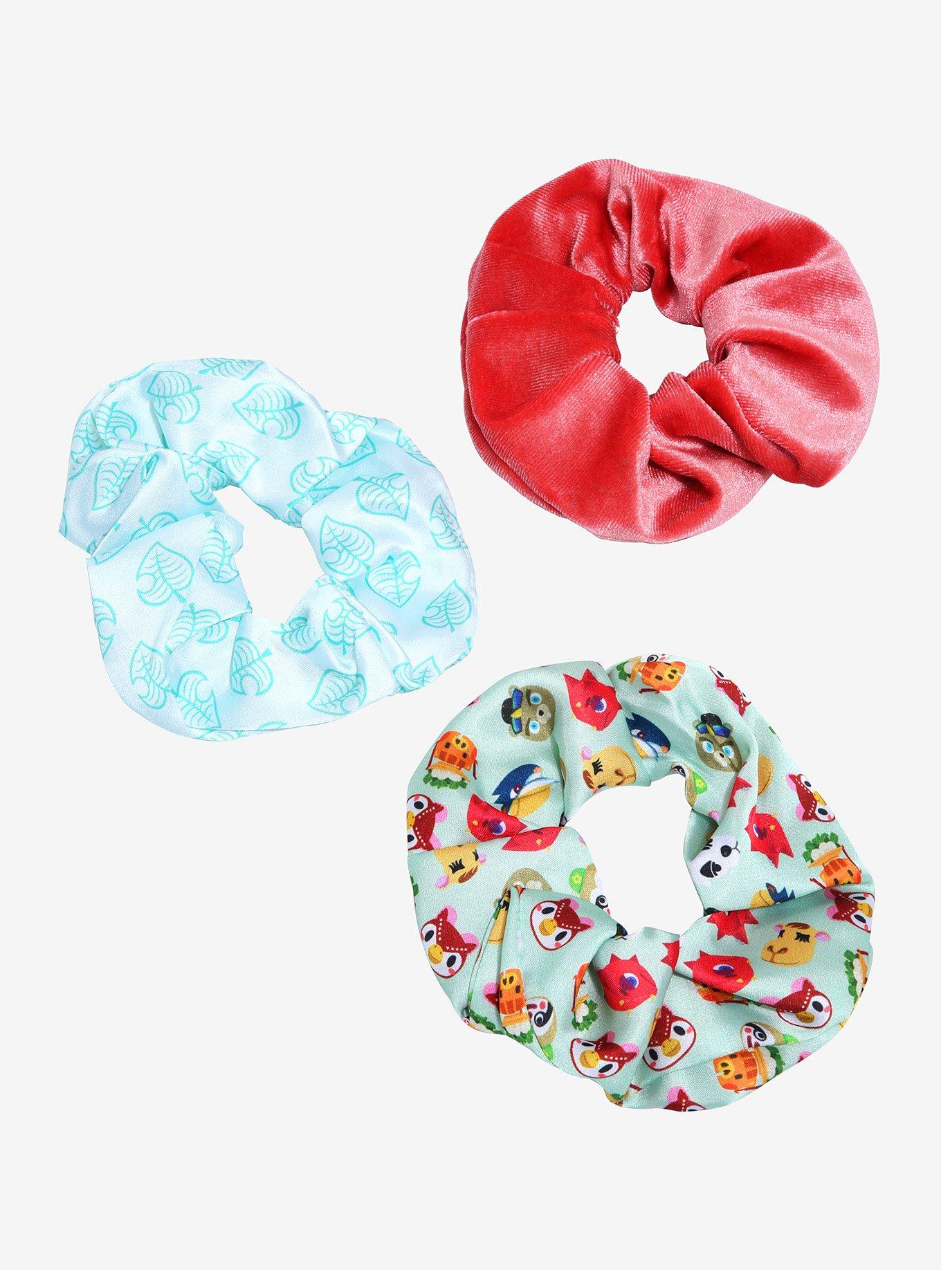Nintendo Animal Crossing: New Horizons Character Portraits Allover Print Scrunchy Set - BoxLunch Exclusive, , hi-res