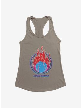 Space Jam: A New Legacy Basketball On Fire Goon Squad Logo Girls Tank, WARM GRAY, hi-res