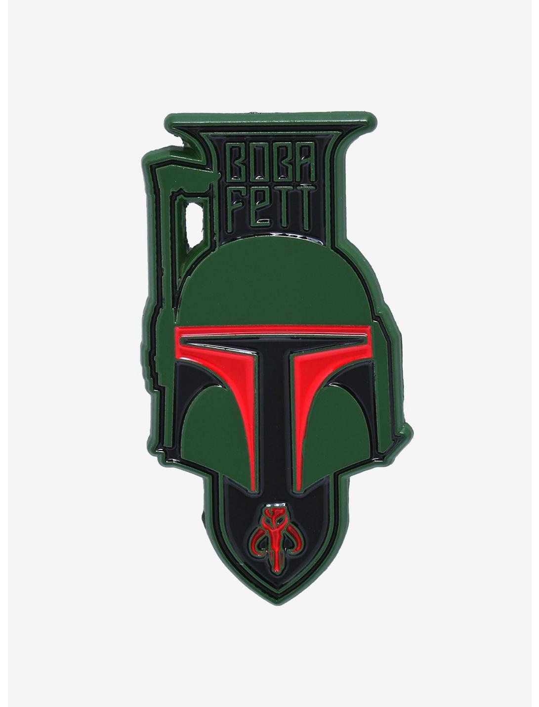 Star Wars Boba Fett Helmet Enamel Pin - BoxLunch Exclusive, , hi-res