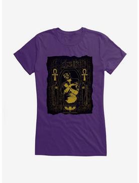 Universal Monsters The Mummy Posterized Sarcophagus Girls T-Shirt, PURPLE, hi-res