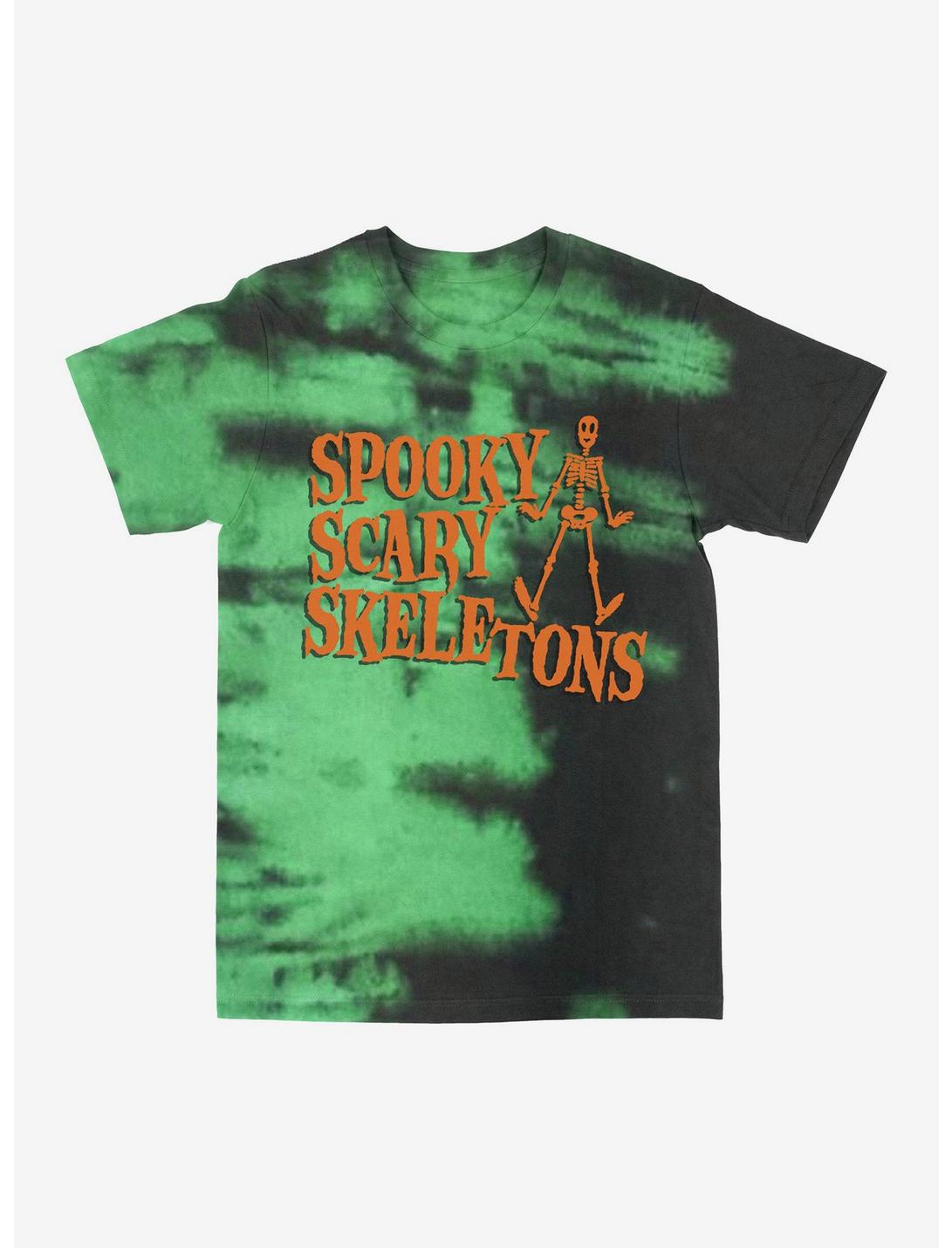 Spooky, Scary Skeletons Tie-Dye T-Shirt, MULTI, hi-res