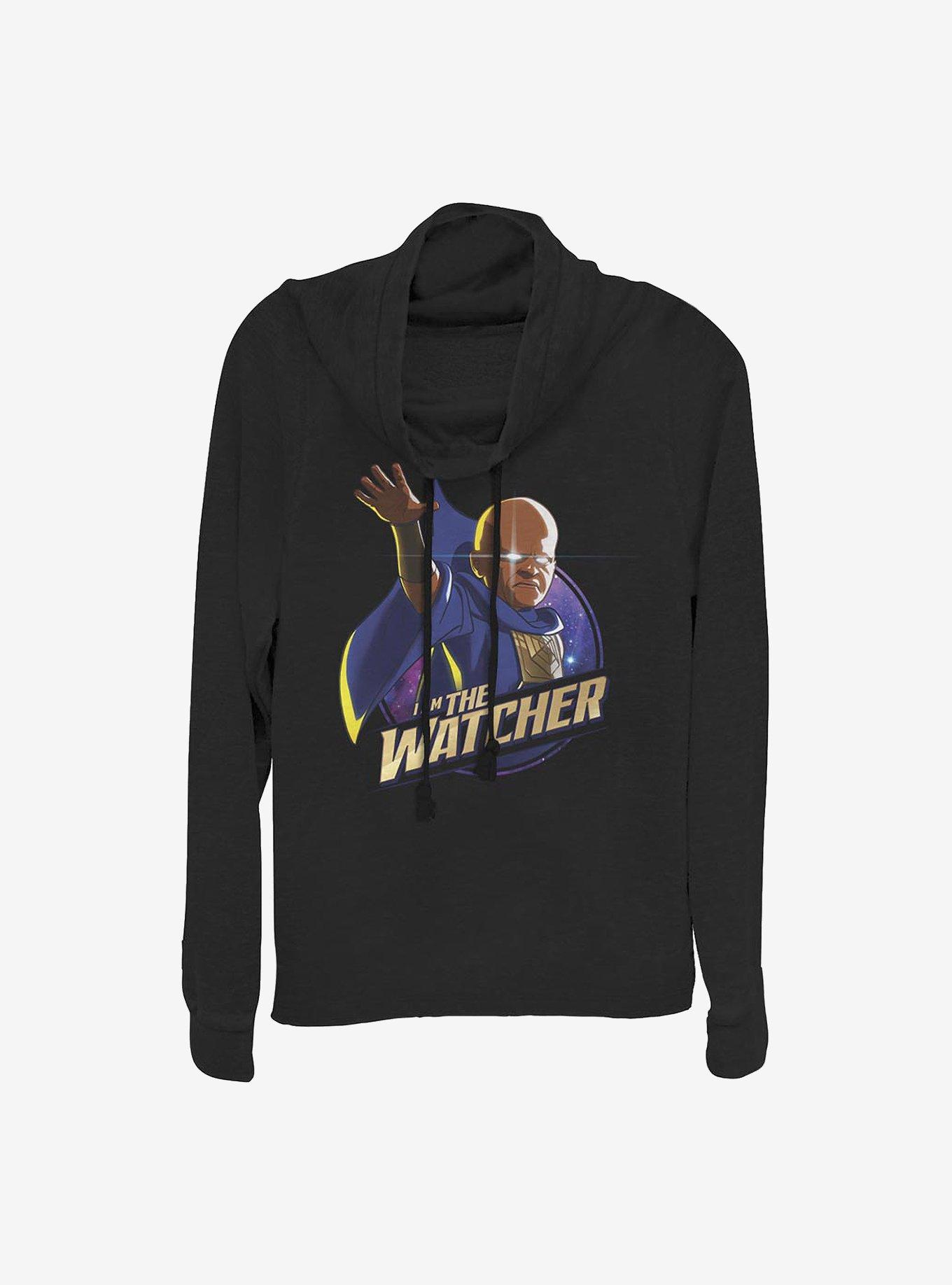 Marvel What If...? I Am The Watcher Cowlneck Long-Sleeve Girls Top, , hi-res