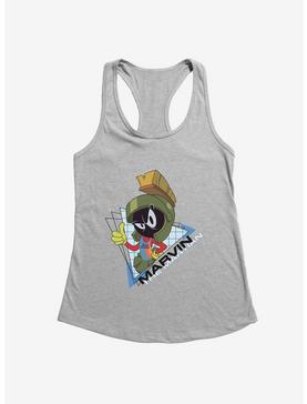 Space Jam: A New Legacy Marvin The Martian Triangle Grid Girls Tank, HEATHER, hi-res