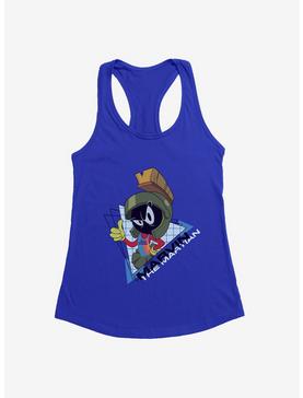 Space Jam: A New Legacy Marvin The Martian Triangle Grid Girls Tank, ROYAL, hi-res