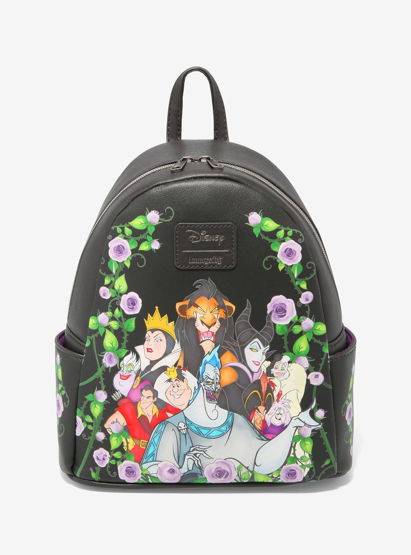 Loungefly Disney Villains Floral Mini Backpack