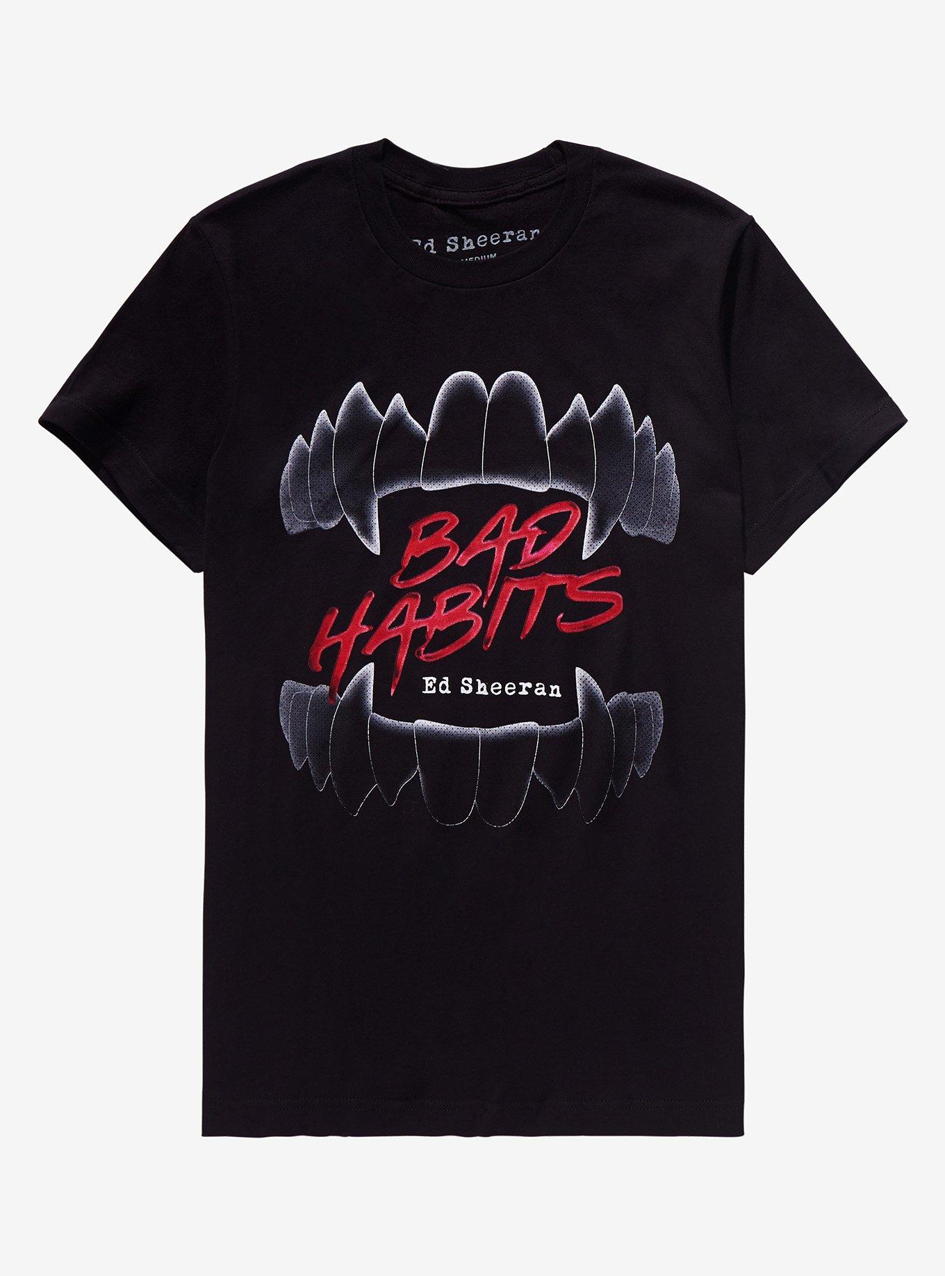 Ed Sheeran Bad Habits Girls T-Shirt, BLACK, hi-res