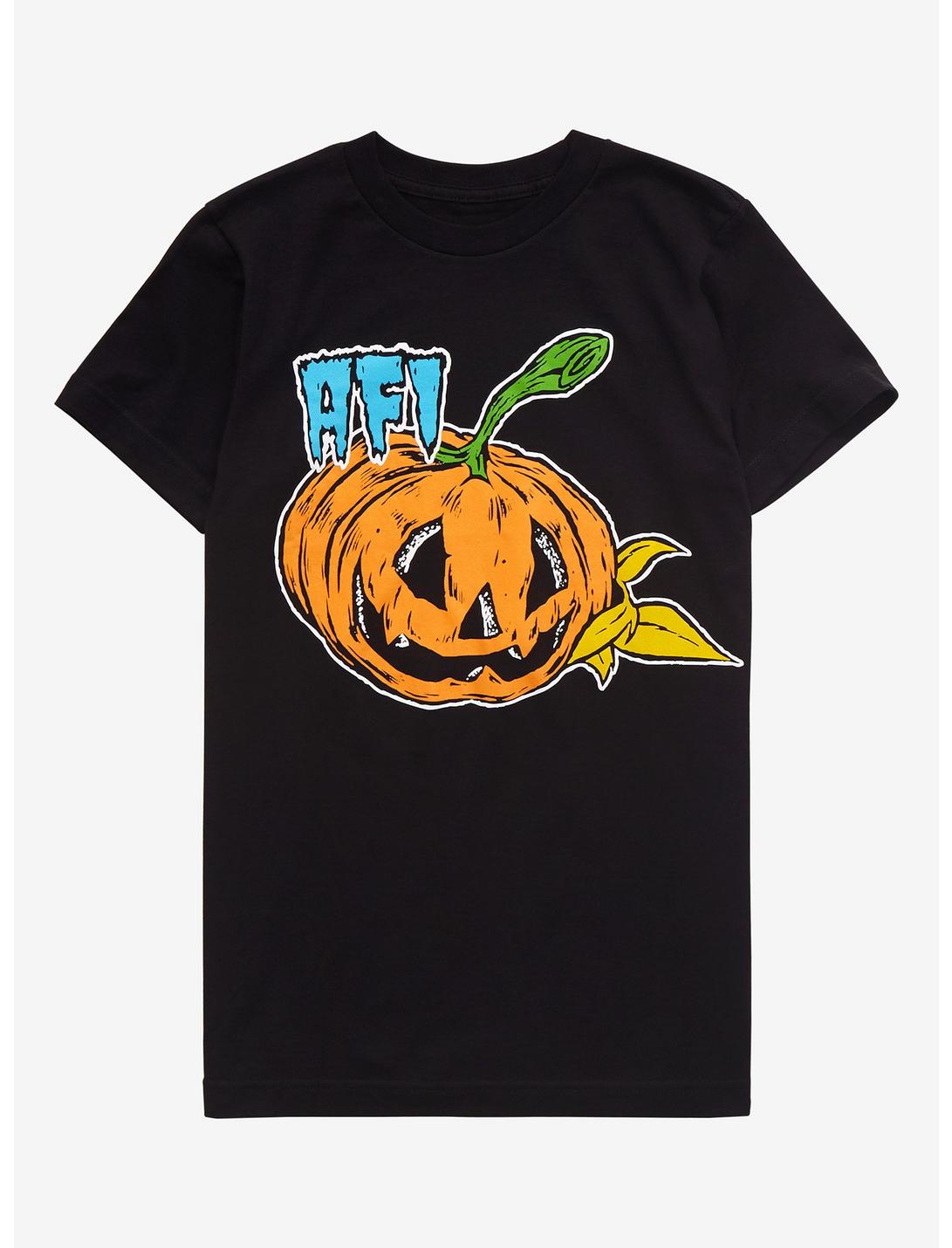 AFI All Hallow's E.P. Pumpkin Girls T-Shirt, BLACK, hi-res