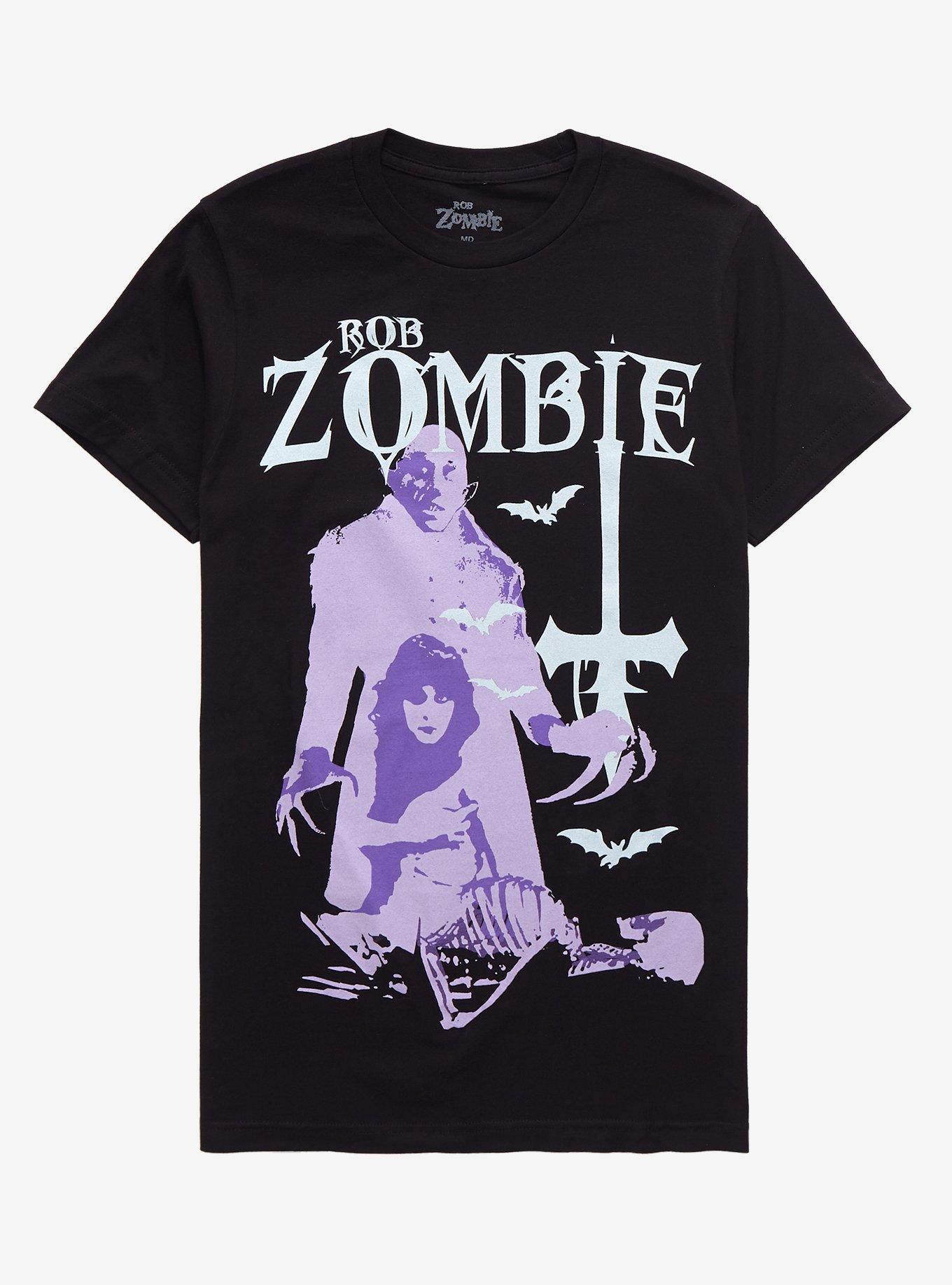 Rob Zombie Lavender Vampire Girls T-Shirt, BLACK, hi-res