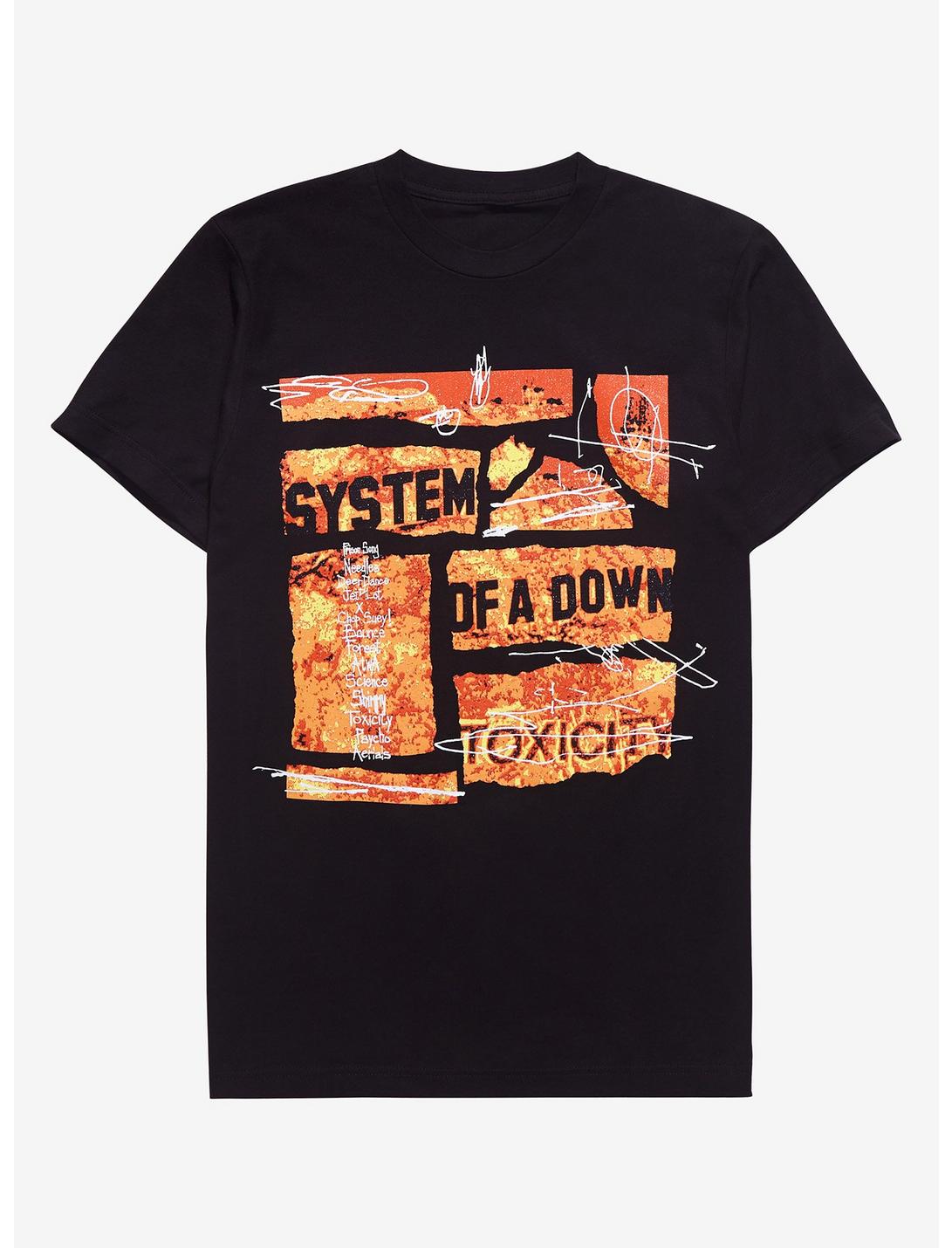 System Of A Down Toxicity Collage Girls T-Shirt, BLACK, hi-res