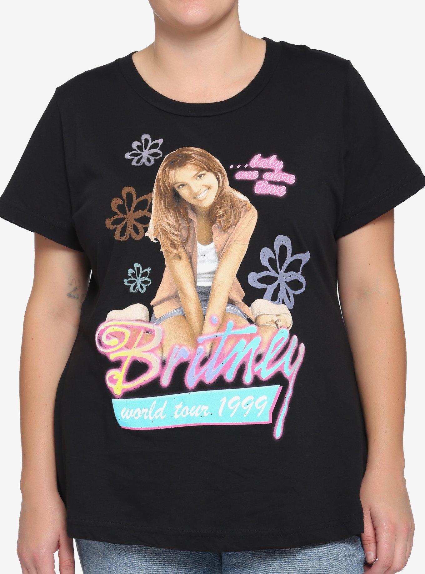 Britney Spears Baby One More Time Tour Girls T-Shirt Plus Size, BLACK, hi-res