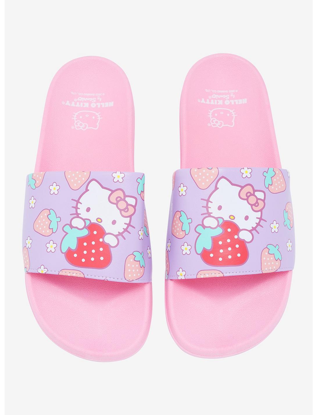 Hello Kitty Strawberry Slide Sandals, MULTI, hi-res