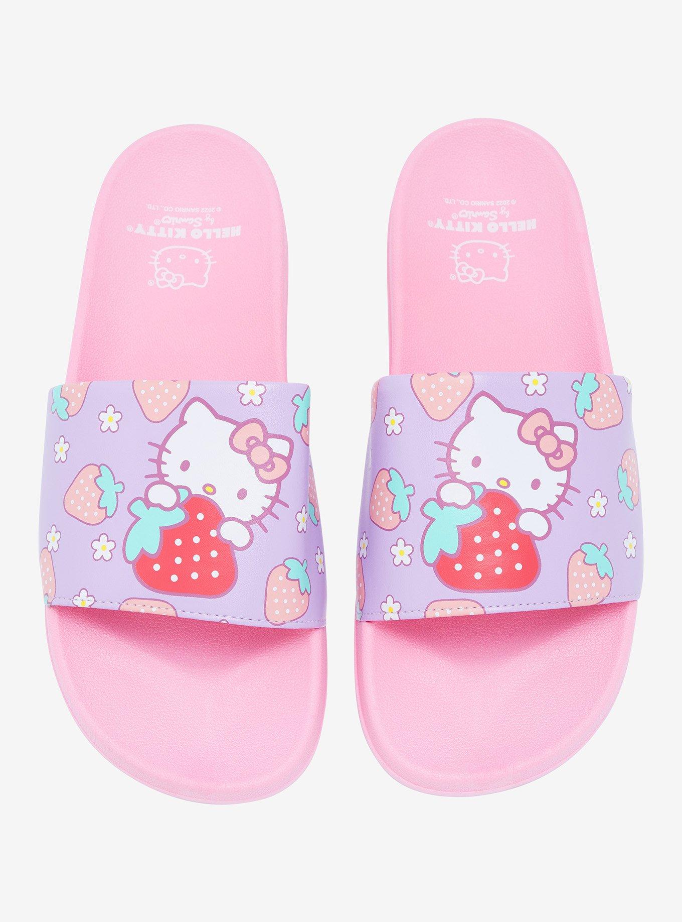 Hello Kitty Strawberry Slide Sandals, MULTI, hi-res