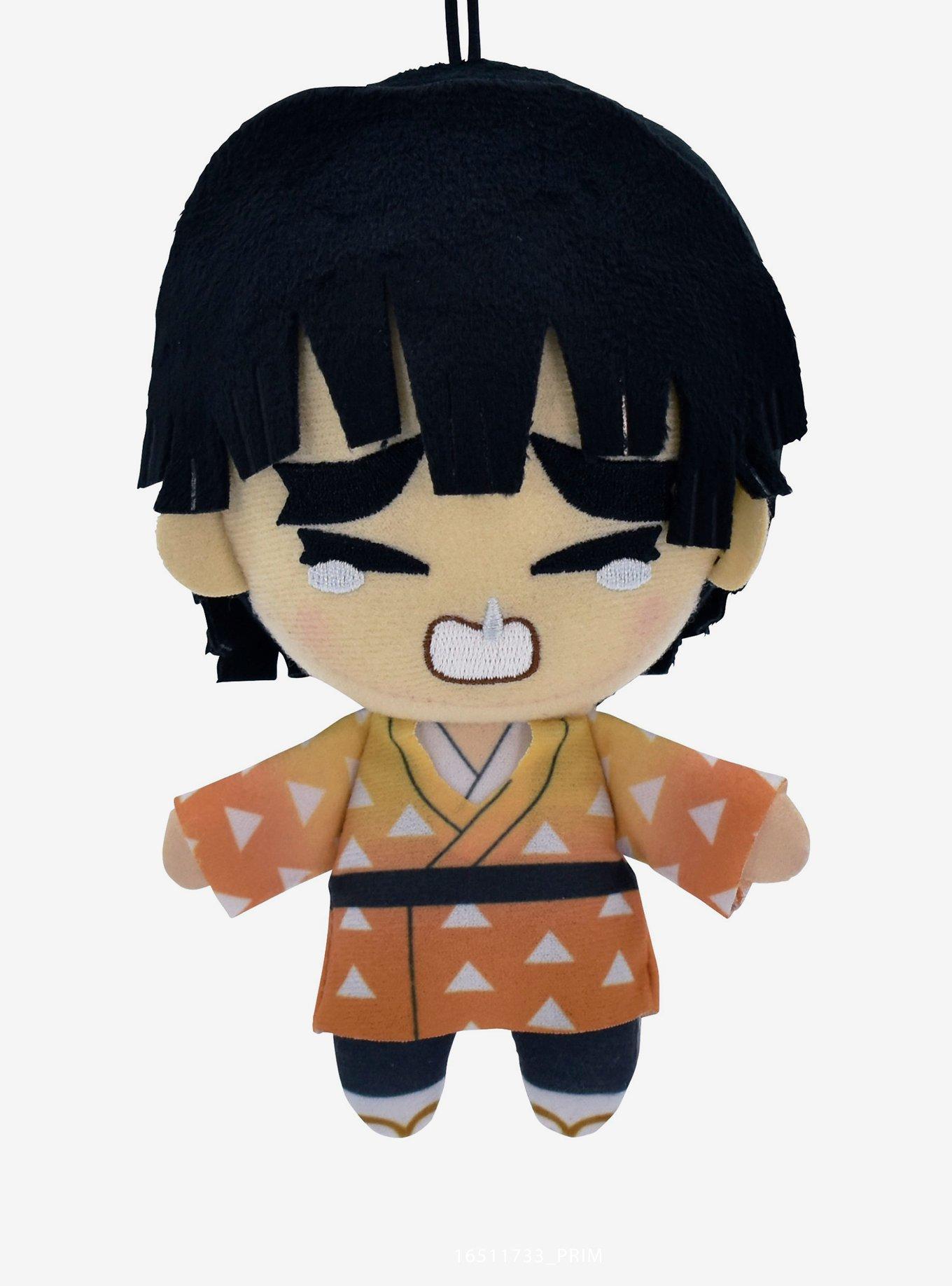 Demon Slayer: Kimetsu No Yaiba Chibi Zenitsu Black Hair Plush, , hi-res