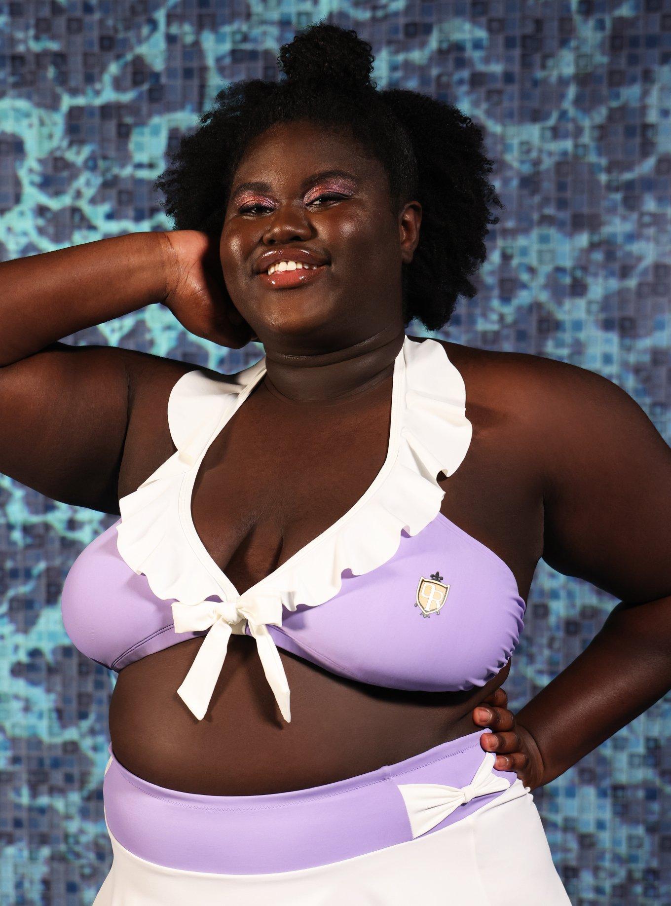 Ouran High School Host Club Uniform Ruffled Swim Top Plus Size