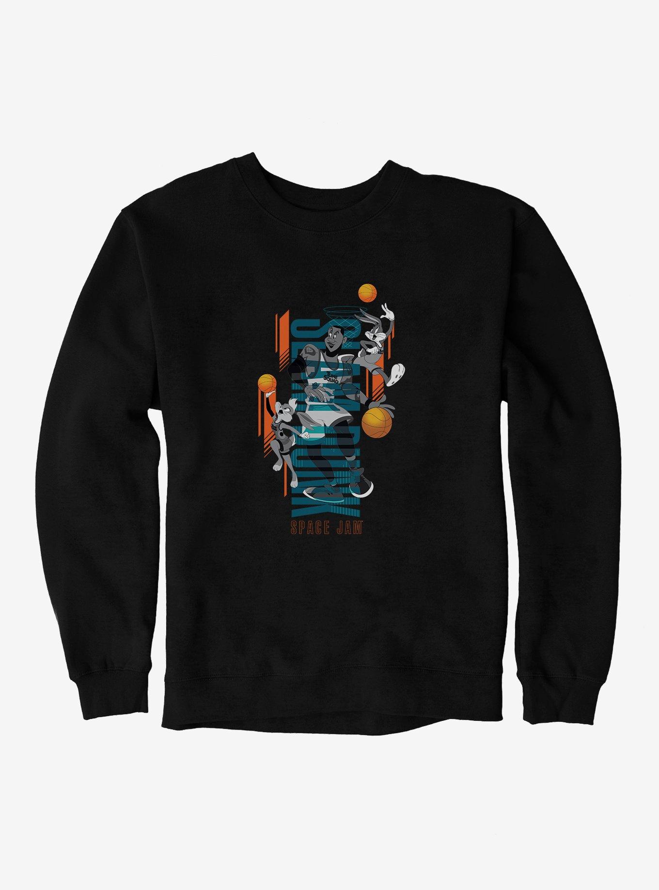 Plus Size Space Jam: A New Legacy LeBron, Bugs Bunny And Lola Bunny Slam Dunk Sweatshirt, , hi-res