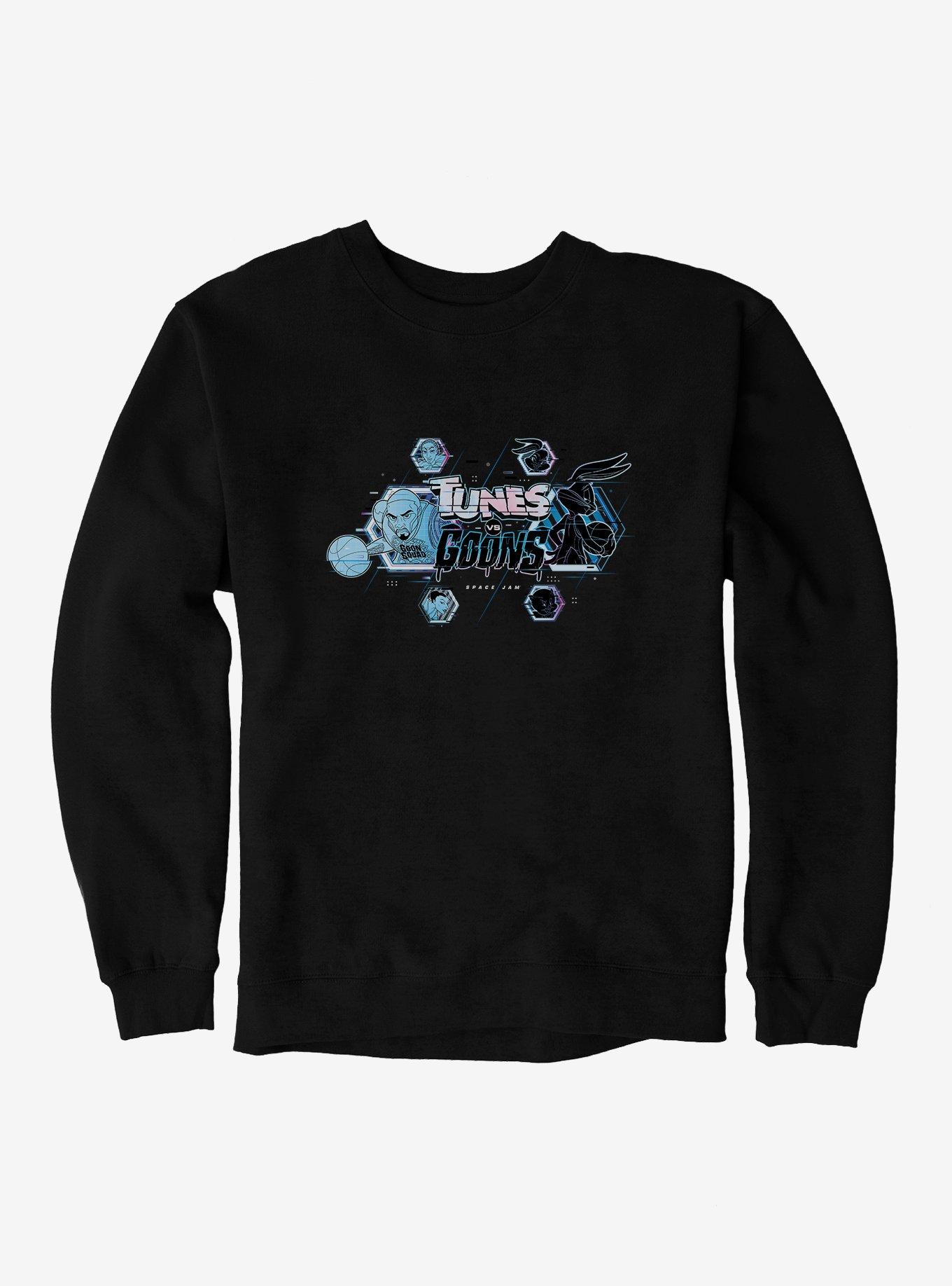 Plus Size Space Jam: A New Legacy Tunes Vs Goons Honeycomb Logo Sweatshirt, , hi-res