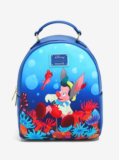 Loungefly Disney Pinocchio Underwater Mini Backpack  display picture 1