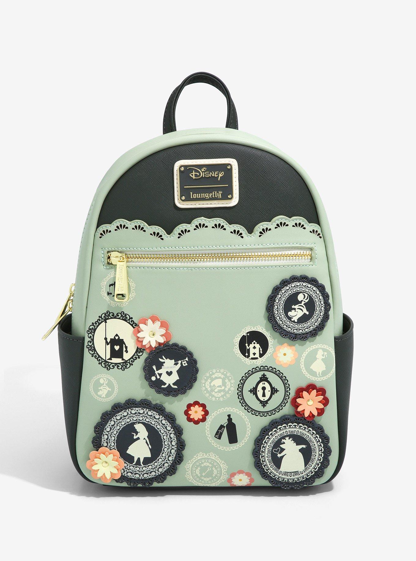 Alice in Wonderland Cameo Mini Backpack | Officially Licensed | Plastic/Vegan Leather | Loungefly