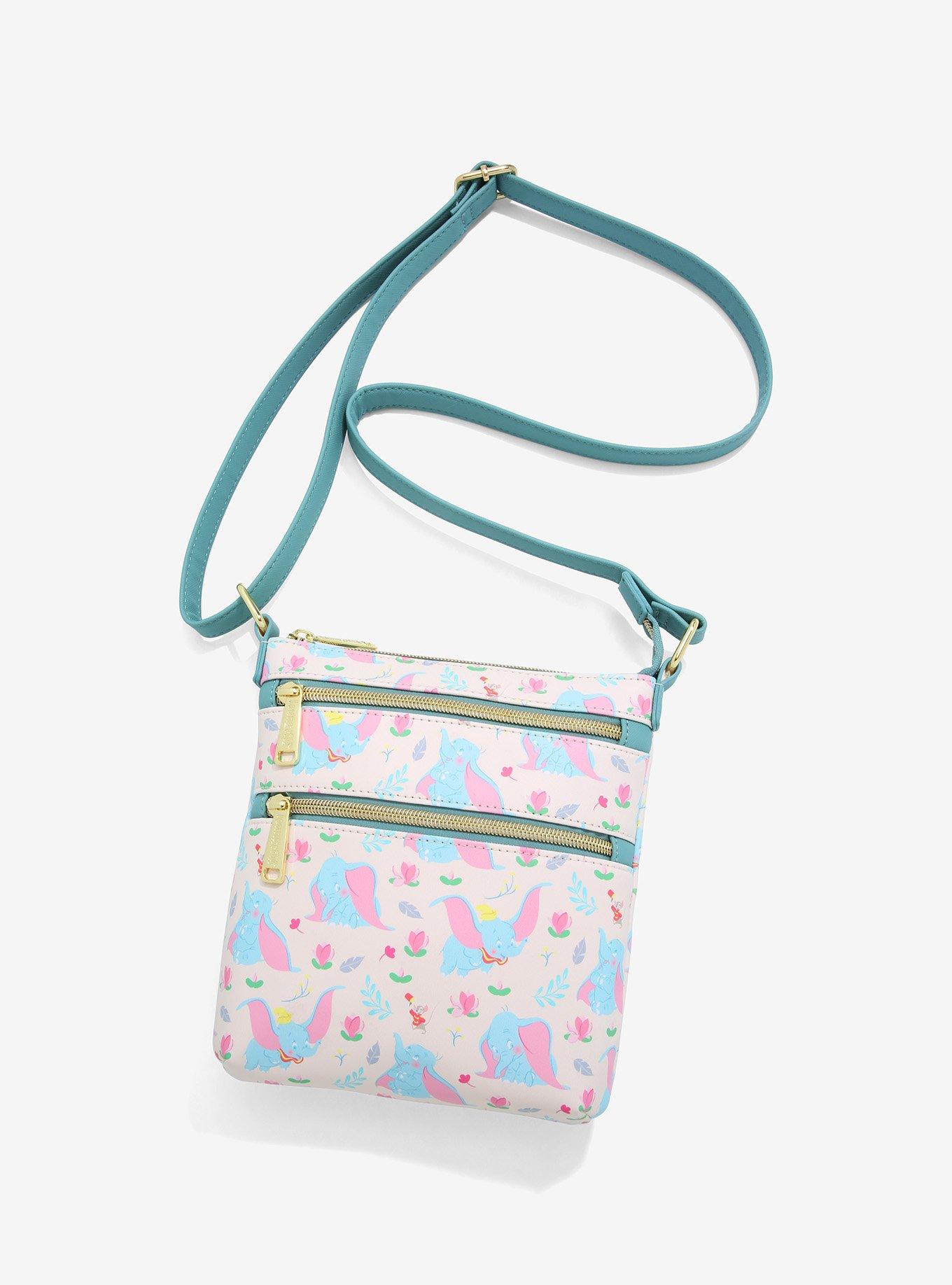 Loungefly Disney Dumbo Floral Allover Print Crossbody Bag - BoxLunch ...